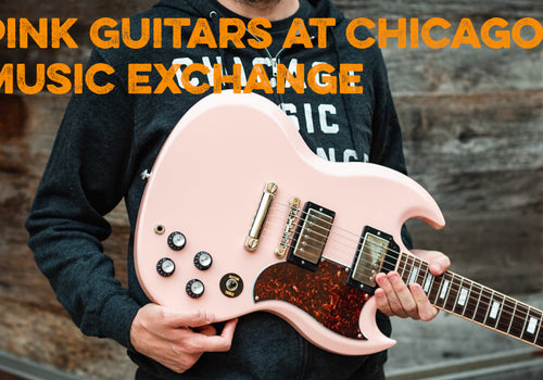 Pink Guitars at Chicago Music Exchange