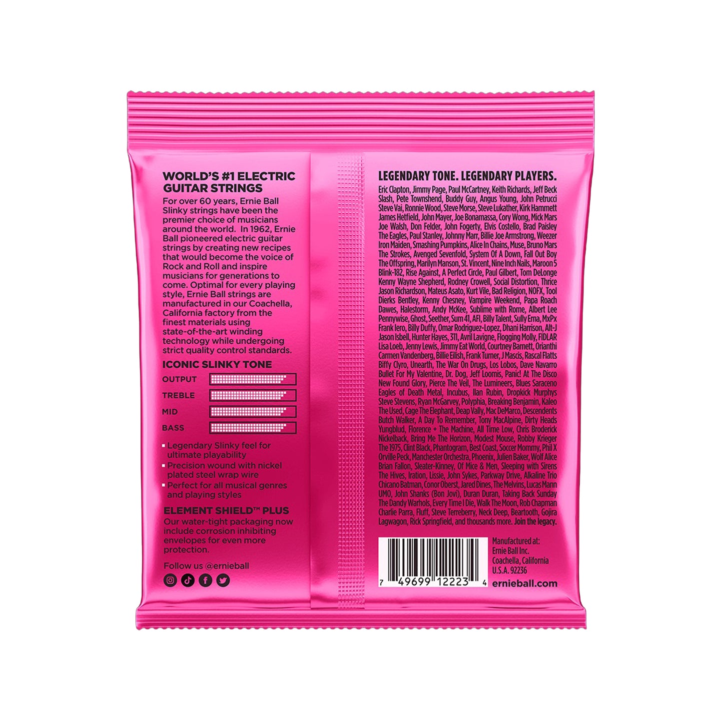 Ernie Ball Super Slinky Electric Guitar Strings 9-42