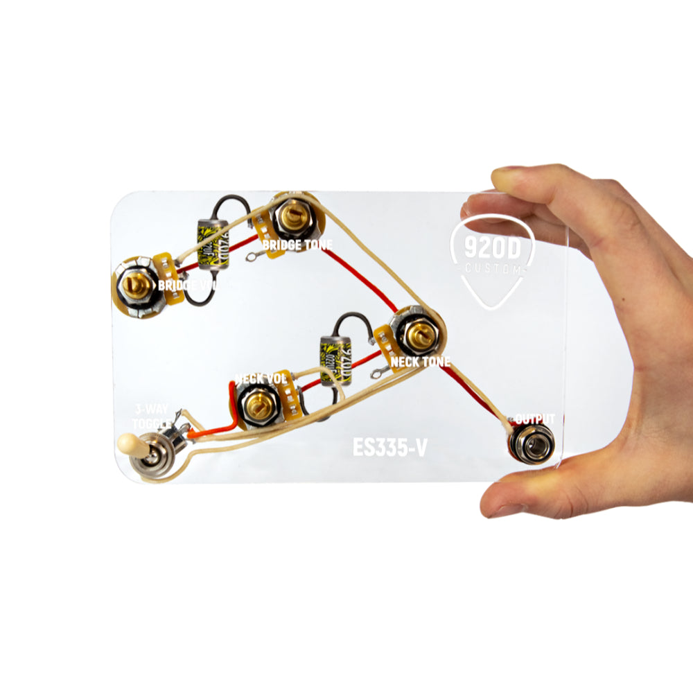920D Custom ES335-V Upgraded Replacement ES-335 Wiring w/Oil Filled Capacitors Parts / Pickguards
