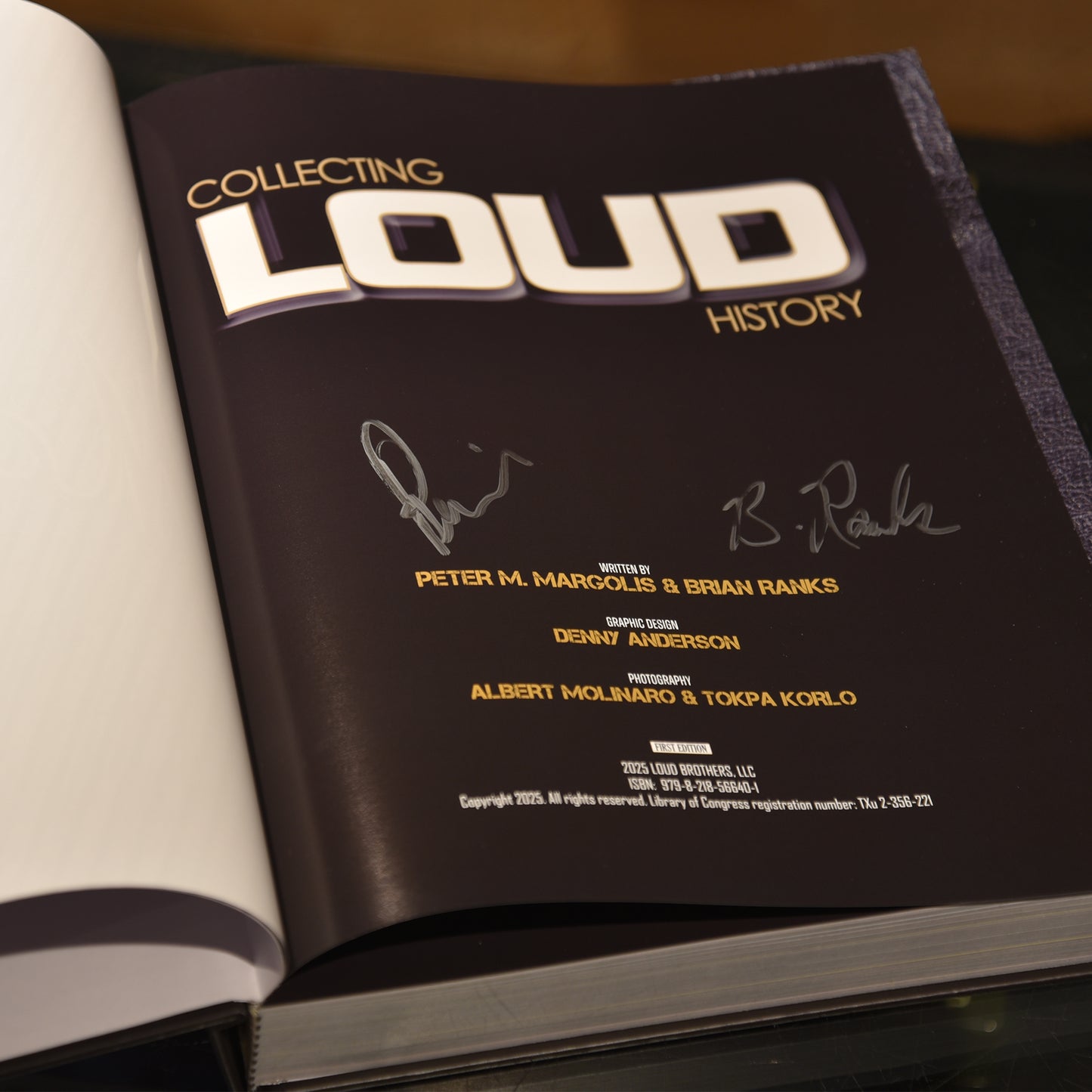 Collecting Loud History Book by Peter M Margolis & Brian Ranks (Autographed)