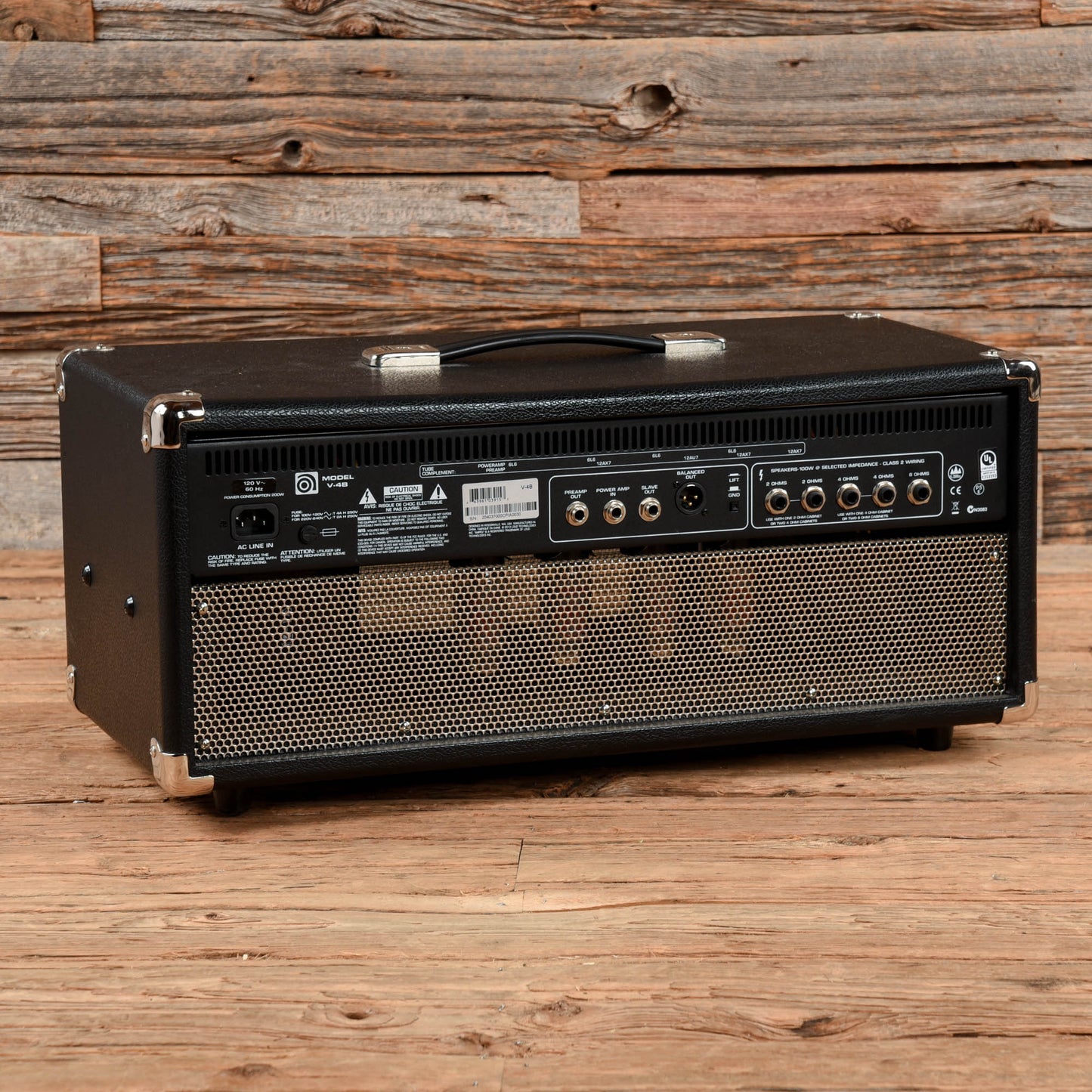 Ampeg V-4B 100-Watt Tube Bass Amp Head Reissue Amps / Bass Amps / Bass Cabinets