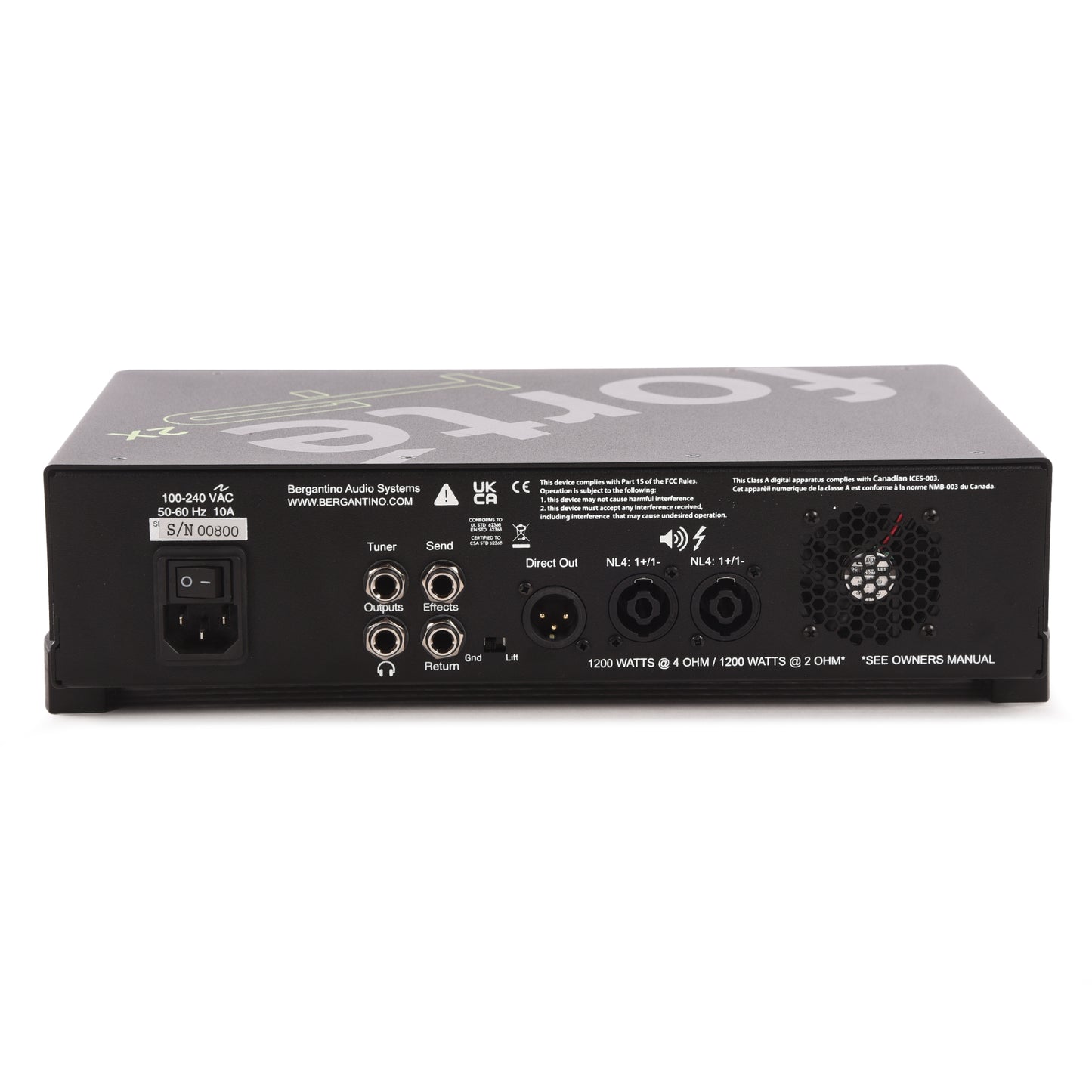 Bergantino Forte HP2X Bass Amplifier Head Amps / Bass Amps / Bass Heads
