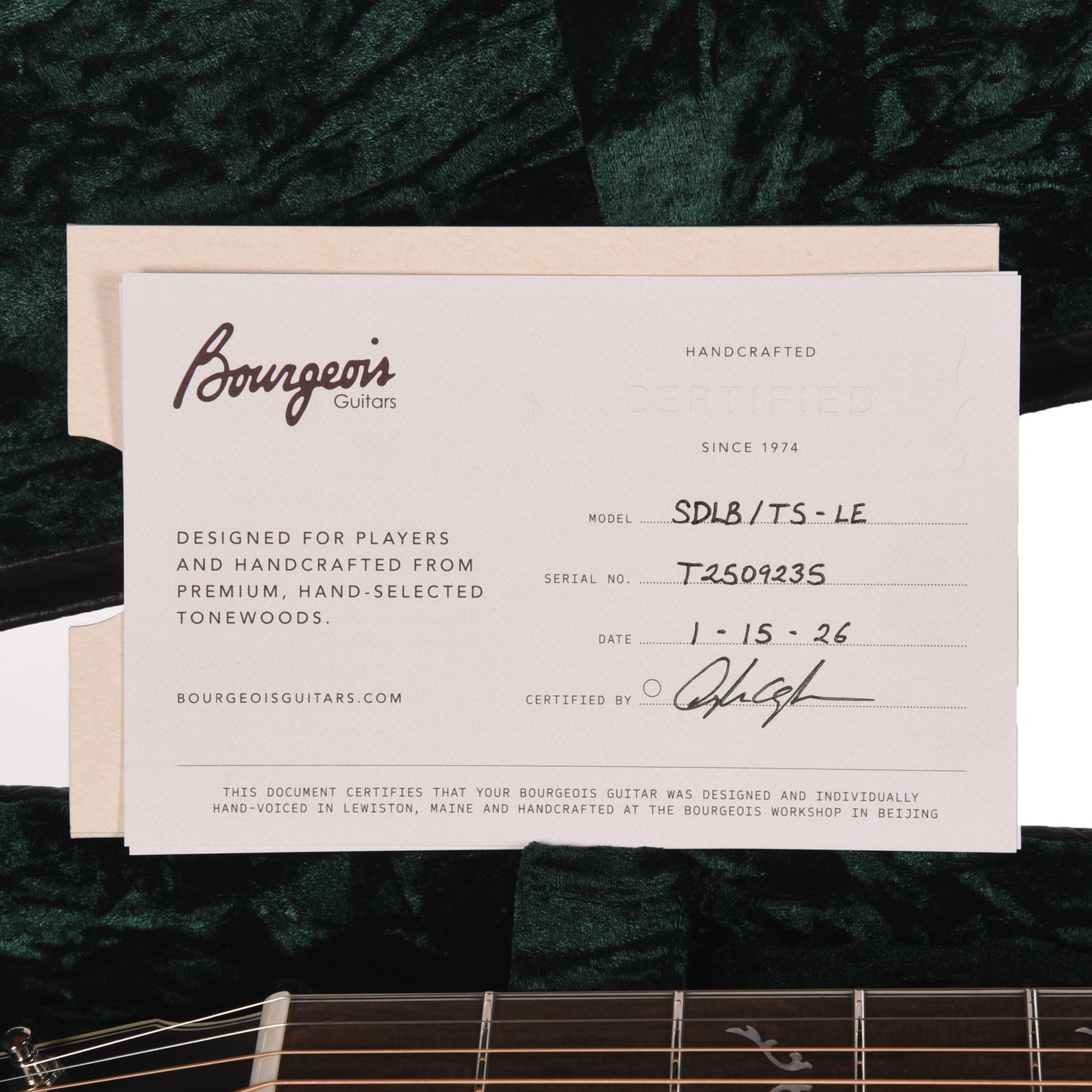 Bourgeois Limited Edition Touchstone Luke Bryan Signature Slope Shoulder Dreadnought Aged Tone Sitka/Walnut Sunburst Acoustic Guitars / Dreadnought