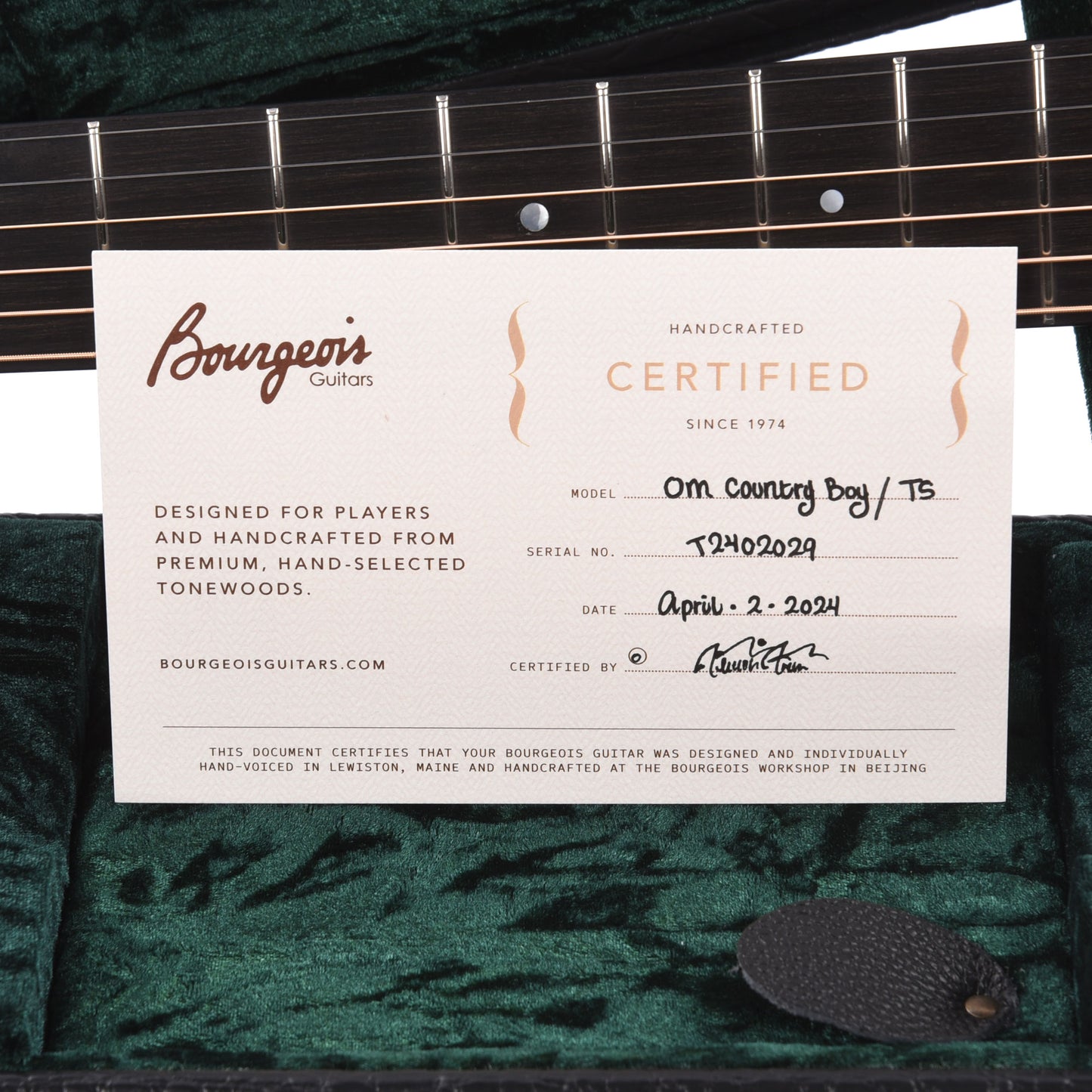 Bourgeois Touchstone Country Boy OM Alaskan Sitka/Mahogany Natural Acoustic Guitars / OM and Auditorium
