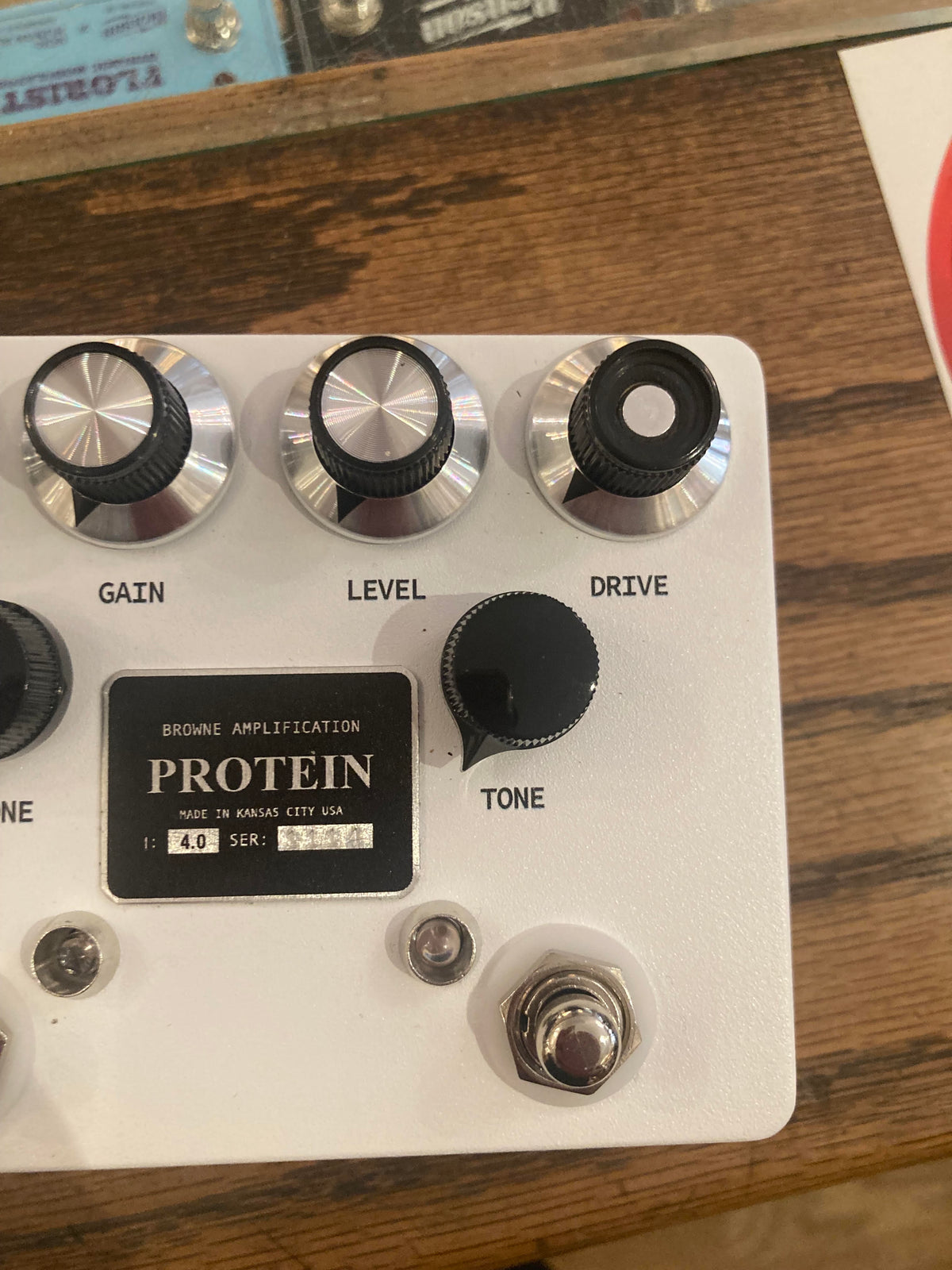 Browne Amplification Protein Dual Overdrive v4 Pedal White Effect Pedals
