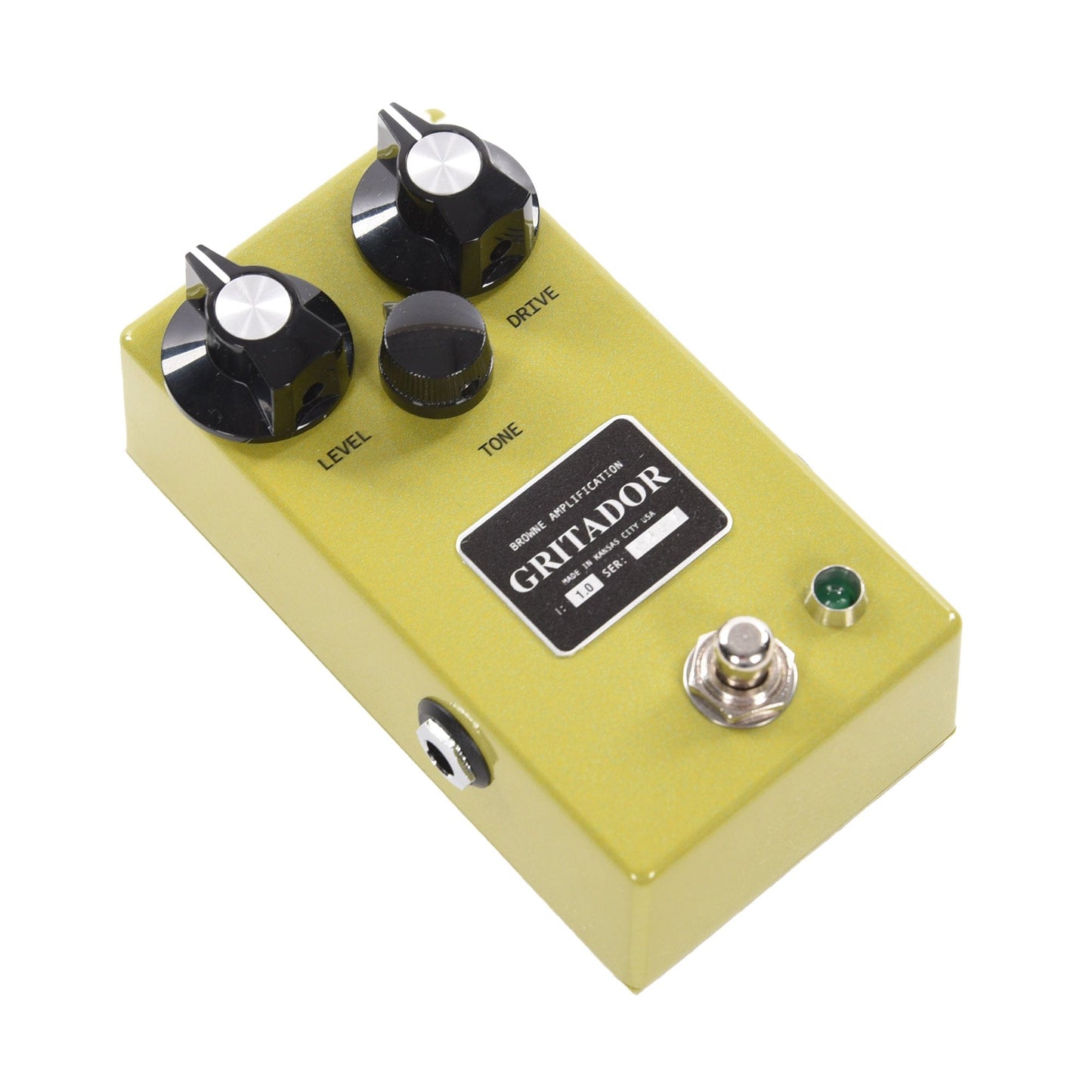 Browne Amplification Gritador Overdrive Pedal Bullfrog Belly Green Effects and Pedals / Overdrive and Boost