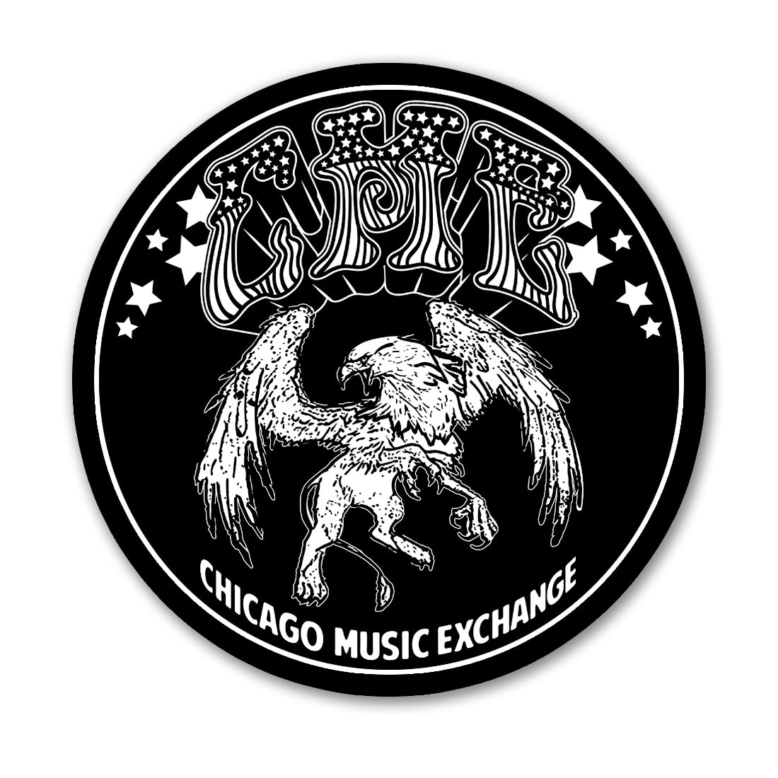 CME "Rock City" Circle Sticker, Matte Vinyl, 3x3" Accessories