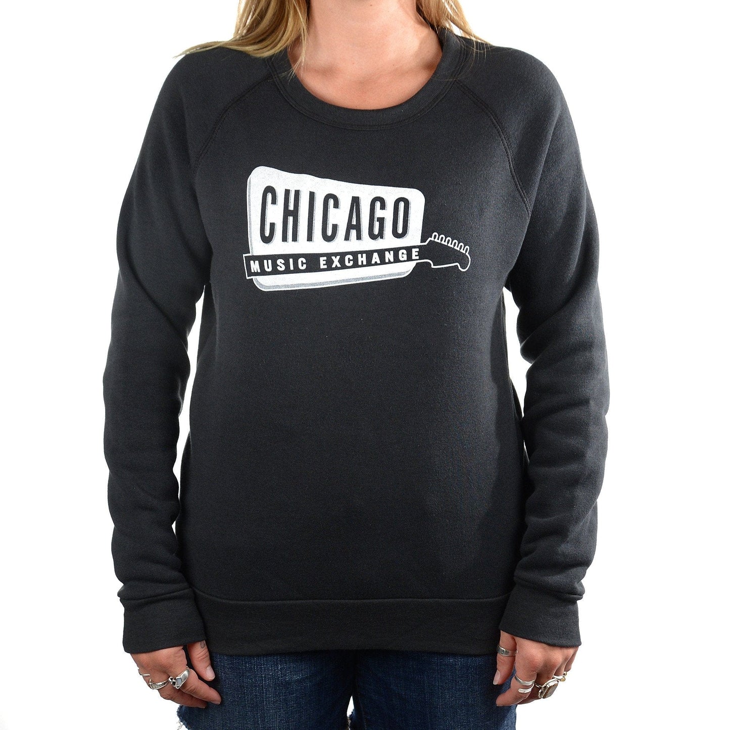 CME Color-Block Champ Sweatshirt Eco True Black w/ White Logo - S Accessories / Merchandise
