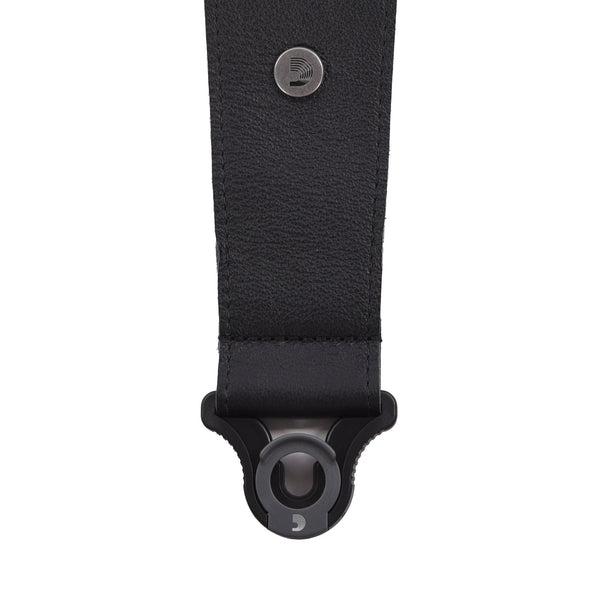 D'Addario 2.5 Comfort Leather Auto Lock Guitar Strap Black – Chicago Music  Exchange