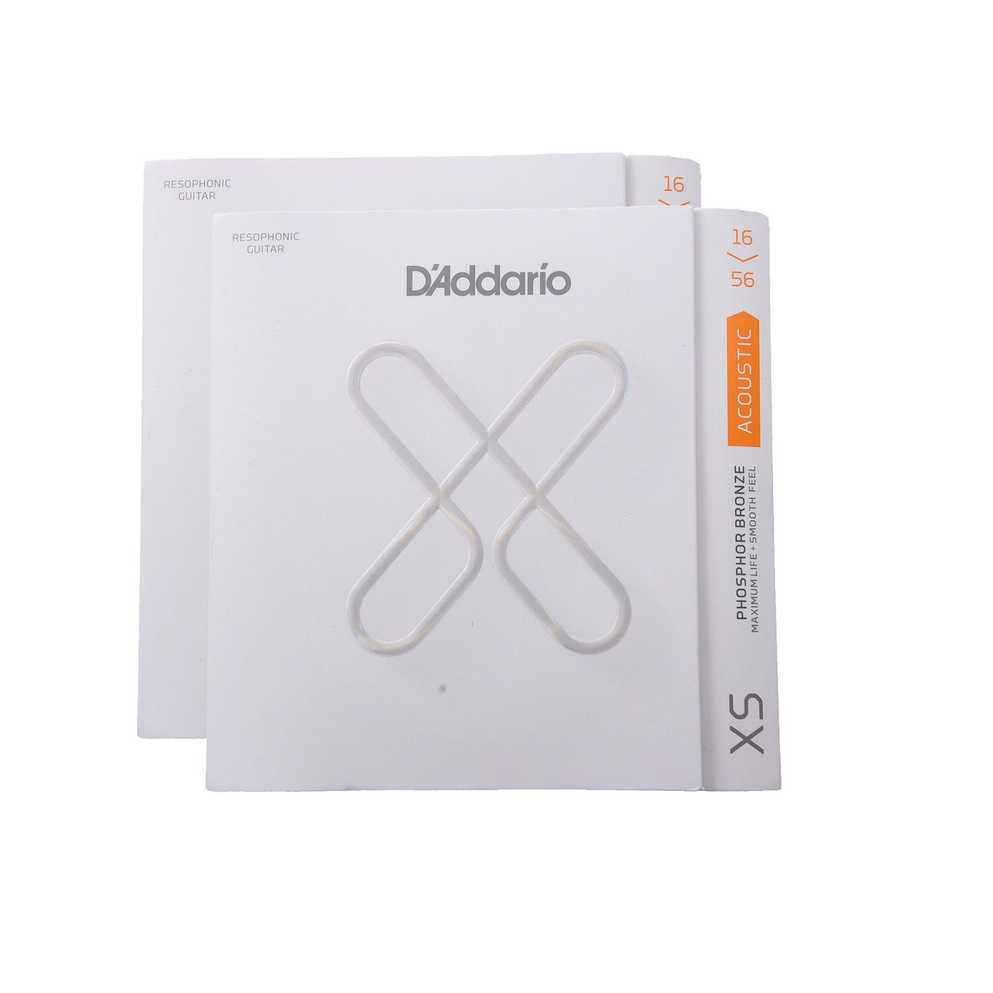 D'Addario XSAPB1656 XS Acoustic Phosphor Bronze Resophonic 16-56 2-Pack Bundle Accessories / Strings / Guitar Strings
