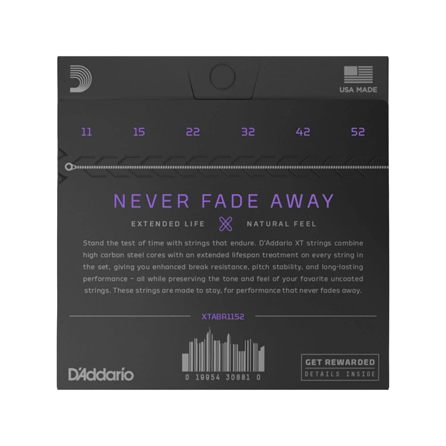 D'Addario XT 80/20 Bronze Acoustic Guitar Strings Custom Light 11-52 Accessories / Strings / Guitar Strings