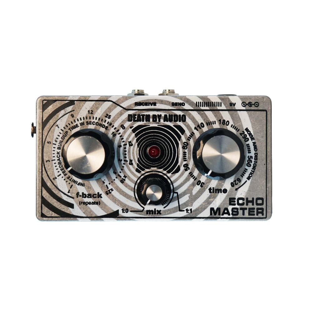 death by audio vocal pedal Death by Audio Echo Master Black/White Zebra on White (2023 Chicago Bo – Chicago Music Exchange