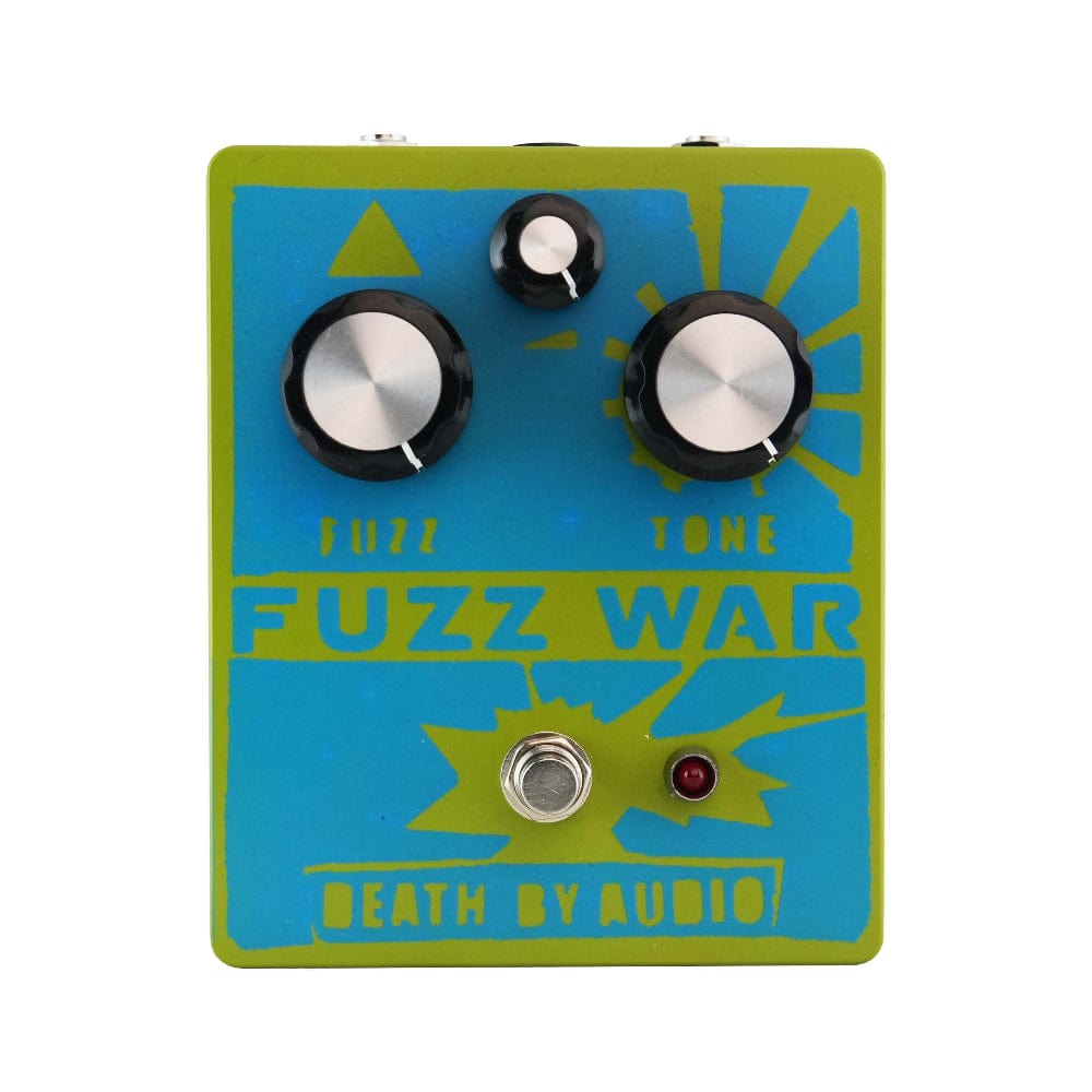 fuzz war pedal Death by Audio Fuzz War Blue on Olive Green (2023 Chicago Boutique Eff – Chicago Music Exchange