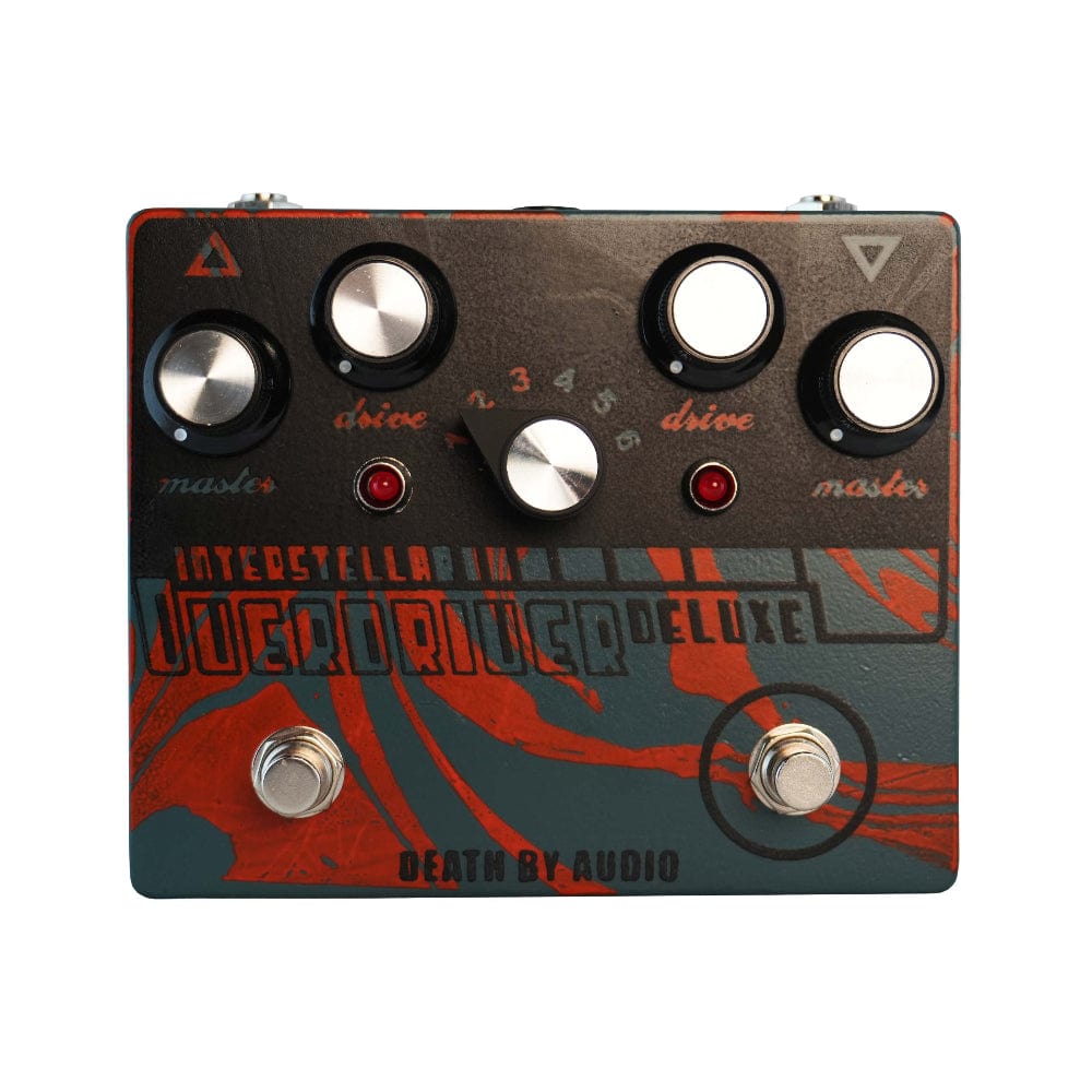 Death by Audio Interstellar Overdriver Deluxe Black/Red Wave on Dark Green (2023 Chicago Boutique Effects Pedal Showcase Special Edition) Effects and Pedals / Overdrive and Boost