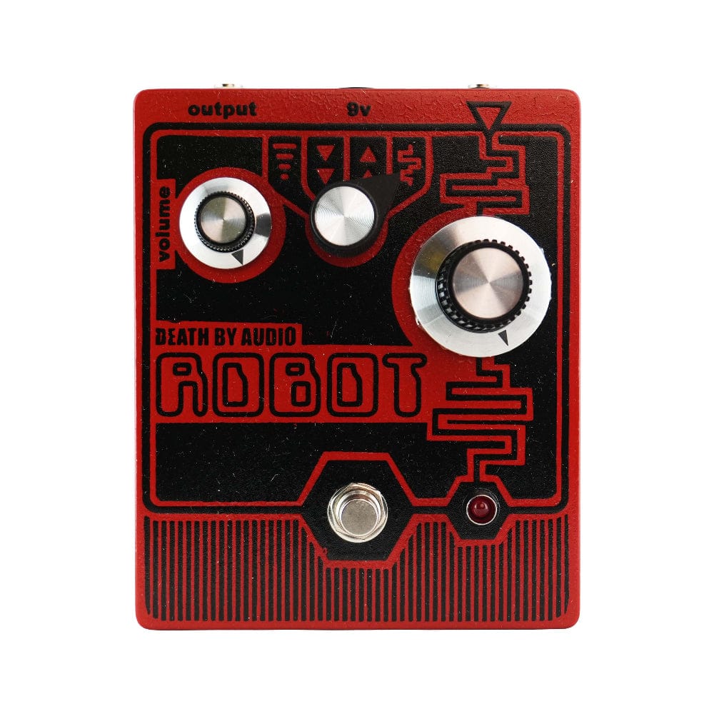 Death by Audio Robot Black on Red (2023 Chicago Boutique Effects Pedal – Chicago Music Exchange