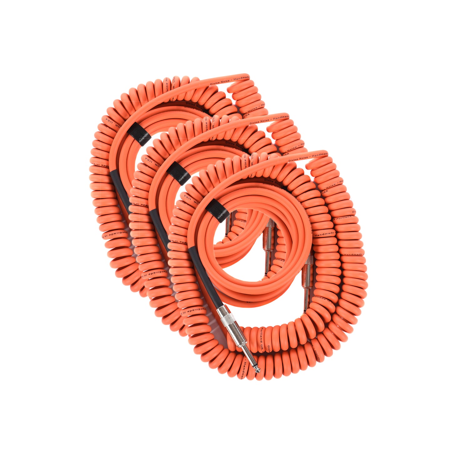 Divine Noise 50/50 Cable Orange 30' Straight/Straight 3 Pack Bundle Accessories / Cables