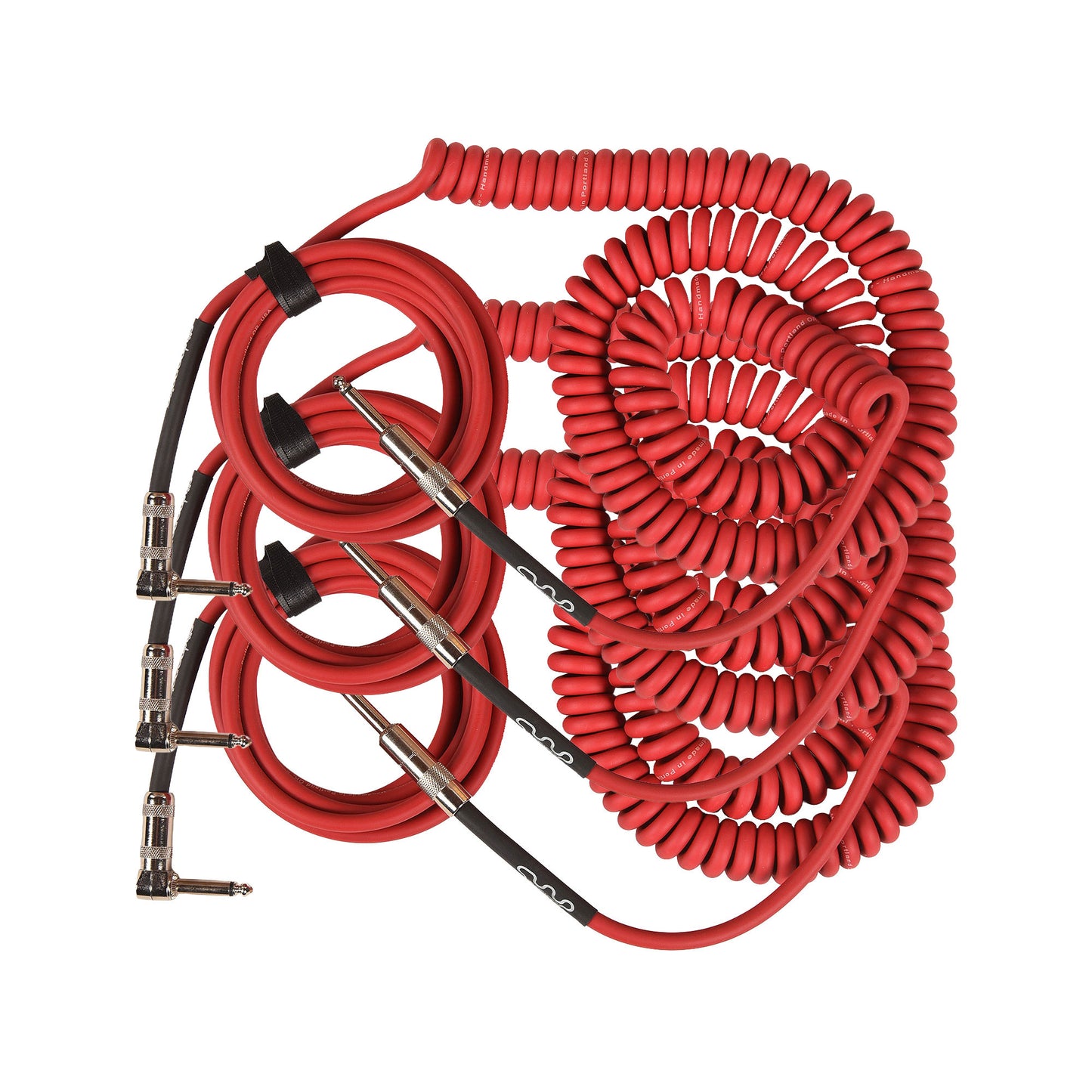 Divine Noise 50/50 Cable Red 30' Straight/Right Angle 3 Pack Bundle Accessories / Cables