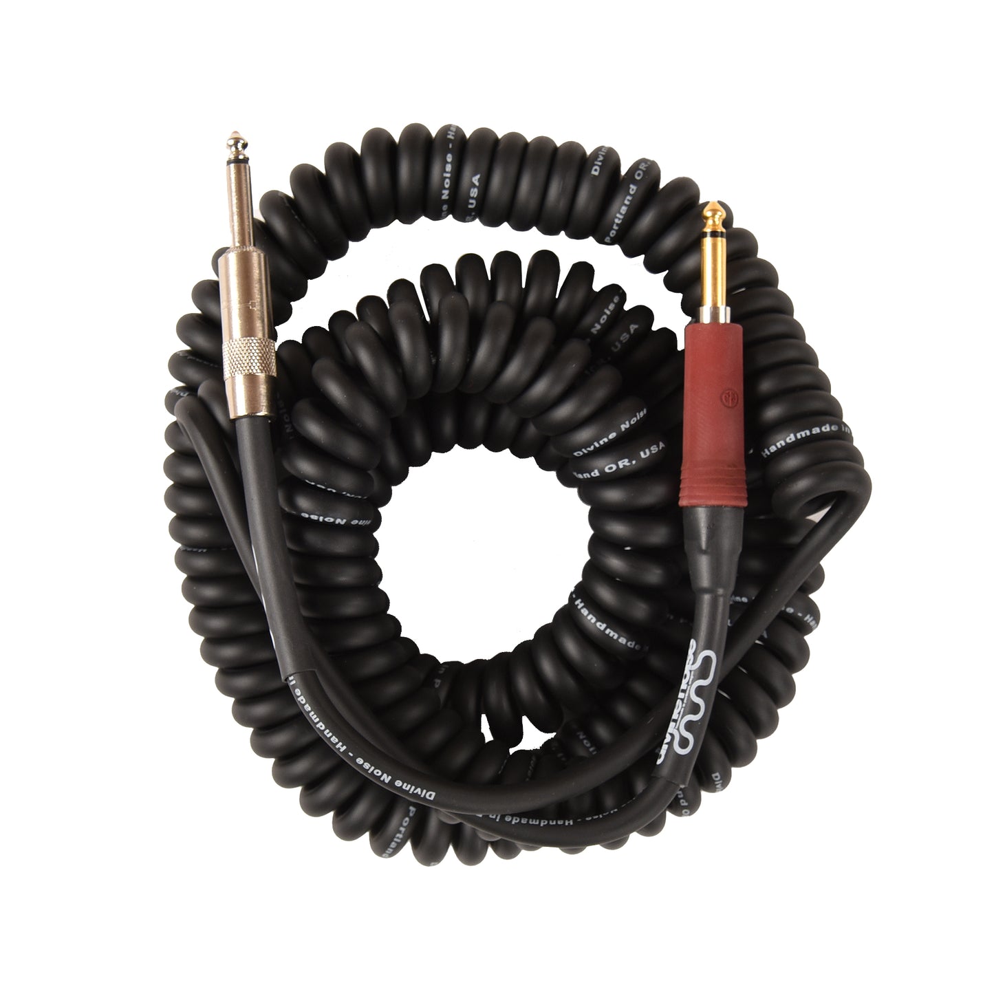 Divine Noise Curly Cable Black 30' Straight/Silent Straight Accessories / Cables