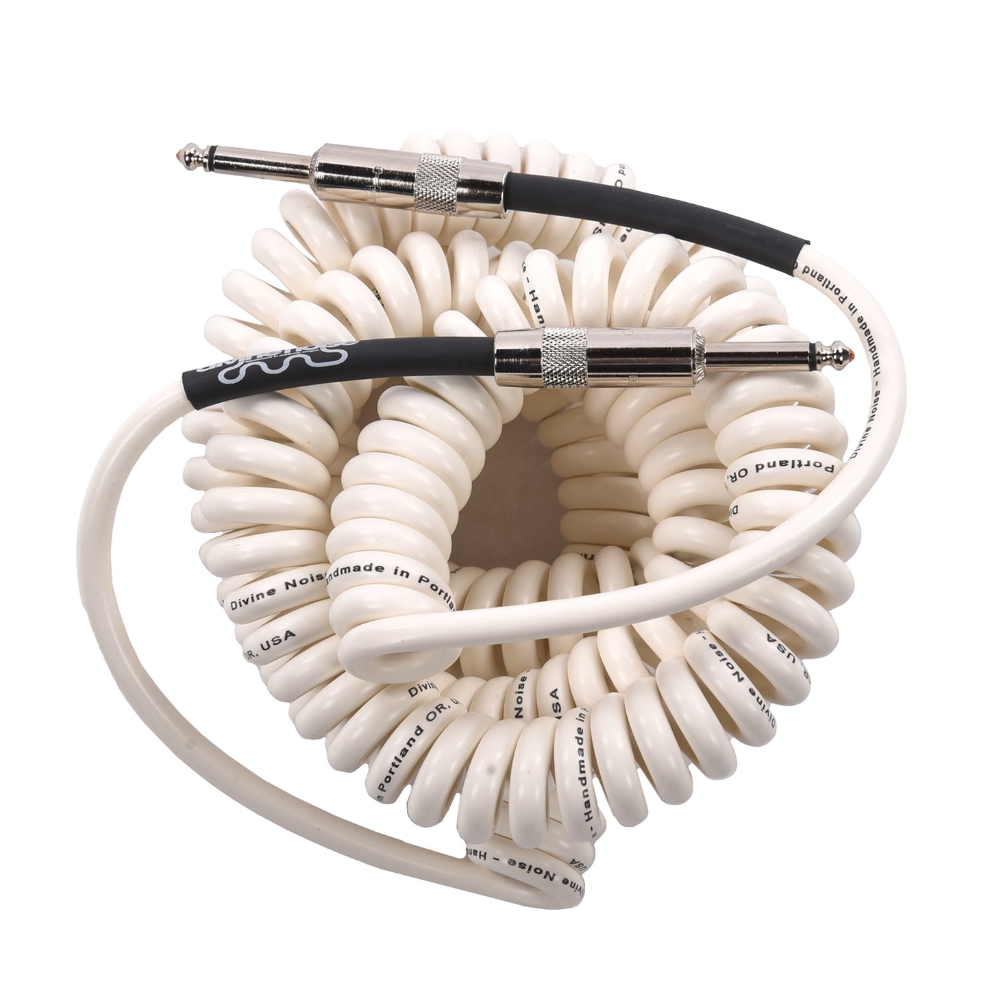 Divine Noise Curly Cable White 30' Straight/Straight Accessories / Cables