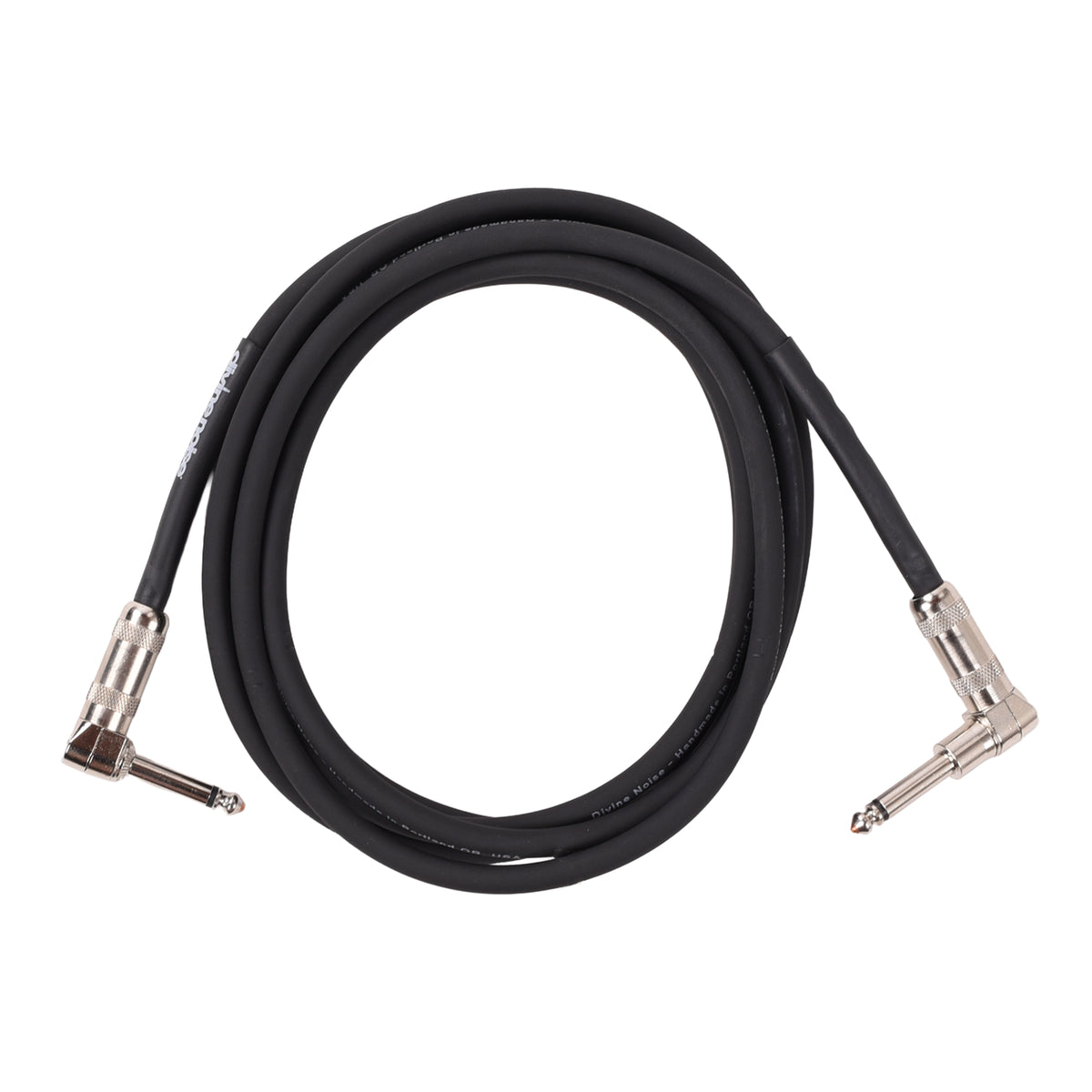 Divine Noise Instrument Cable 10' Right Angle Tele/Right Angle Black Cables