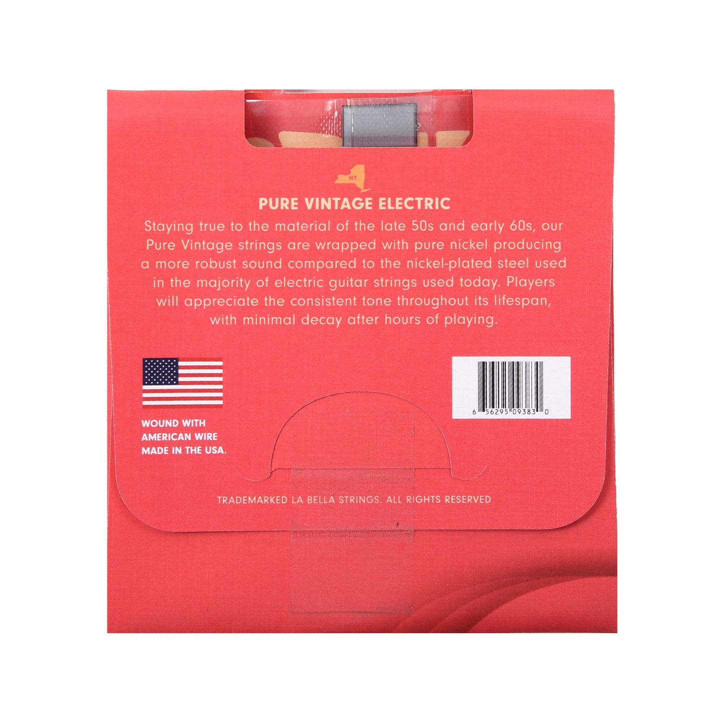 La Bella PV942 Pure Vintage Electric Guitar Strings Extra Light 9-42