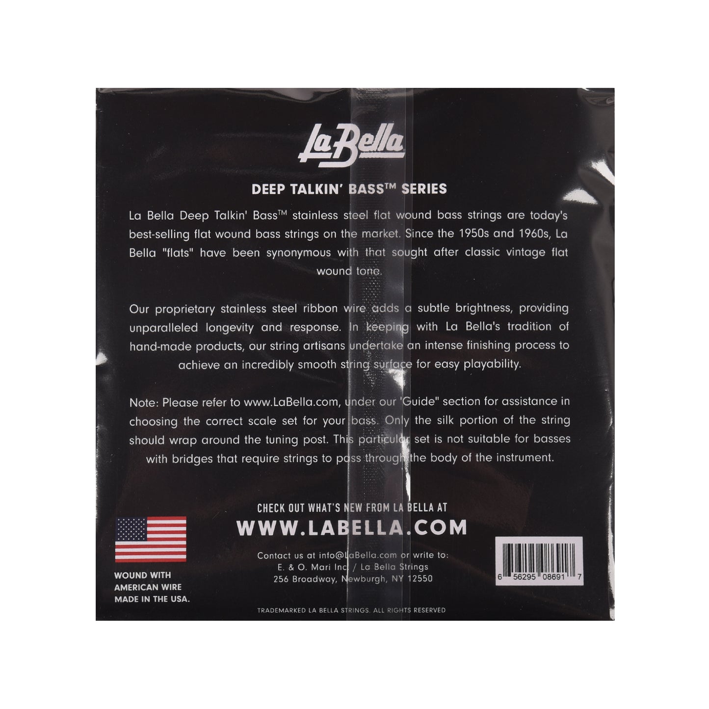 La Bella 760FS-S Deep Talkin' Bass Flats Standard Short Scale 45-105