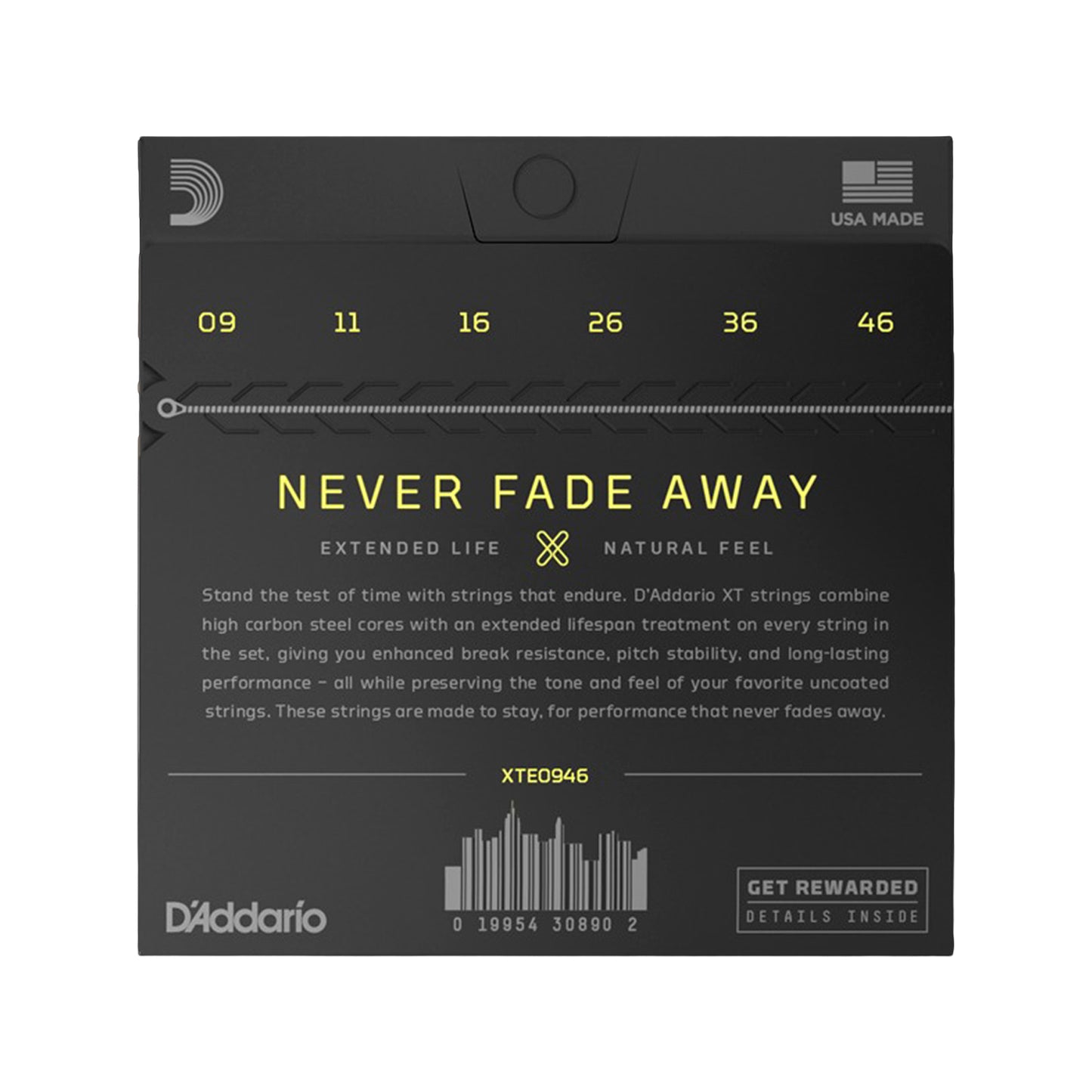 D'Addario XT Nickel Plated Steel Electric Guitar Strings Super, Light Top/Regular Bottom 9-46