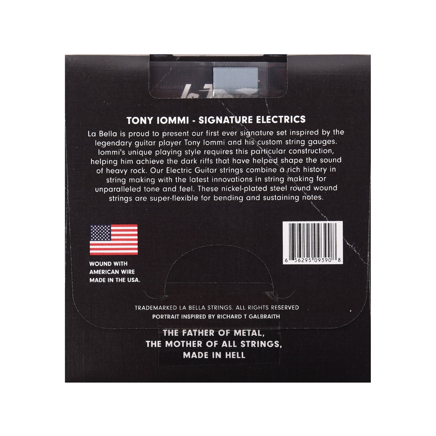 La Bella TI942 Tony Iommi Signature Electric Guitar Strings 9-42