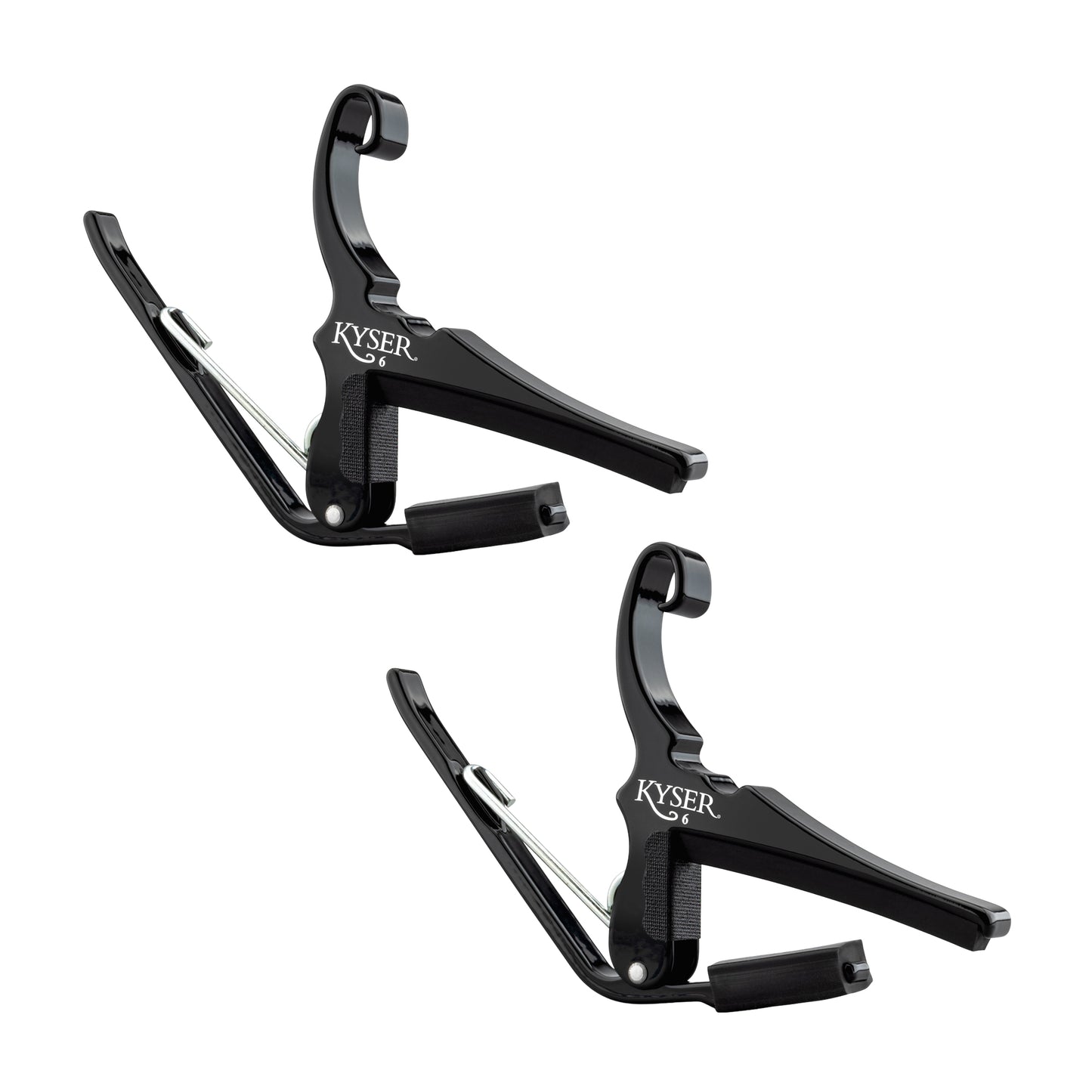 Kyser 6 String Capo Black 2 Pack Bundle