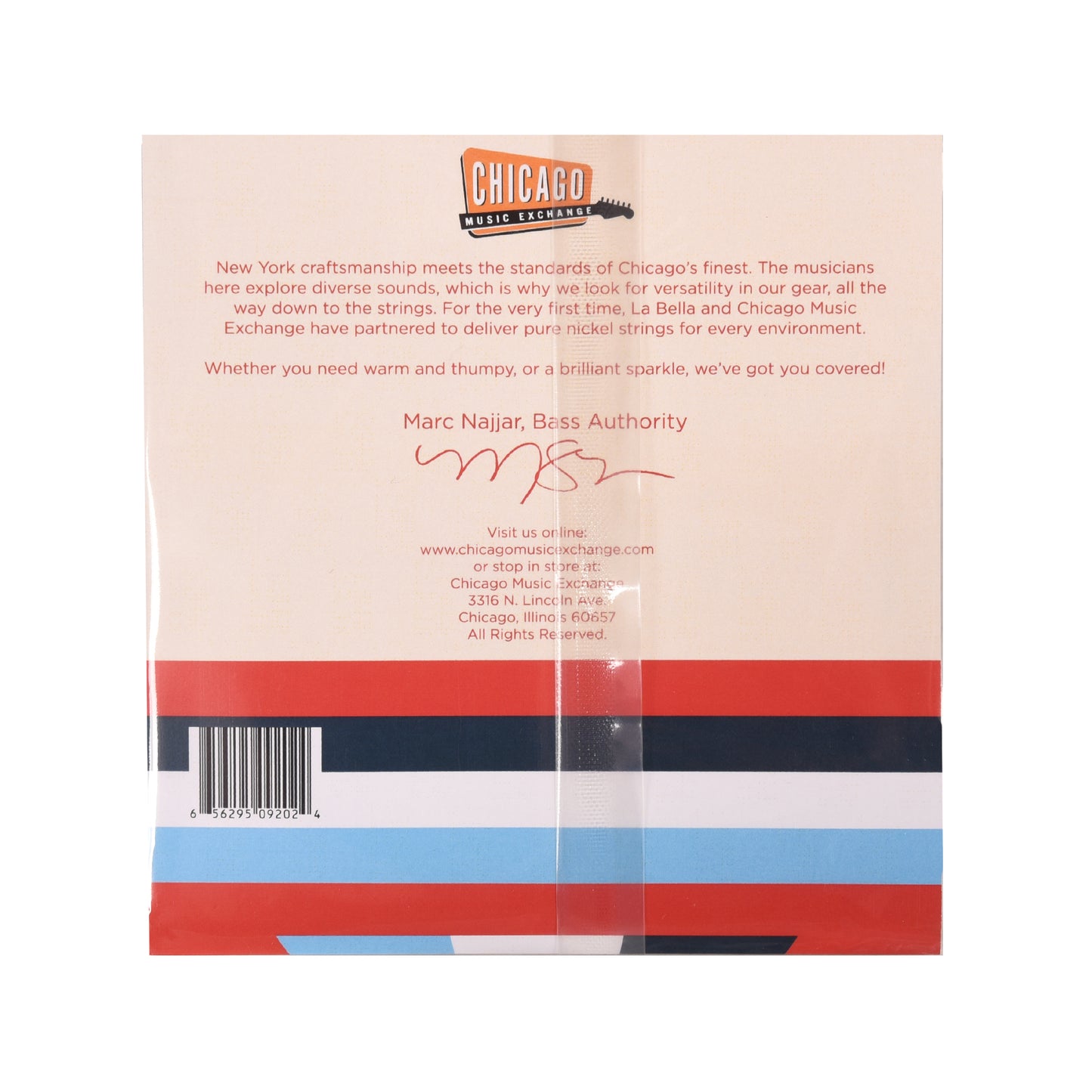 La Bella "Chicago Style" Pure Nickel Bass Strings 45-105