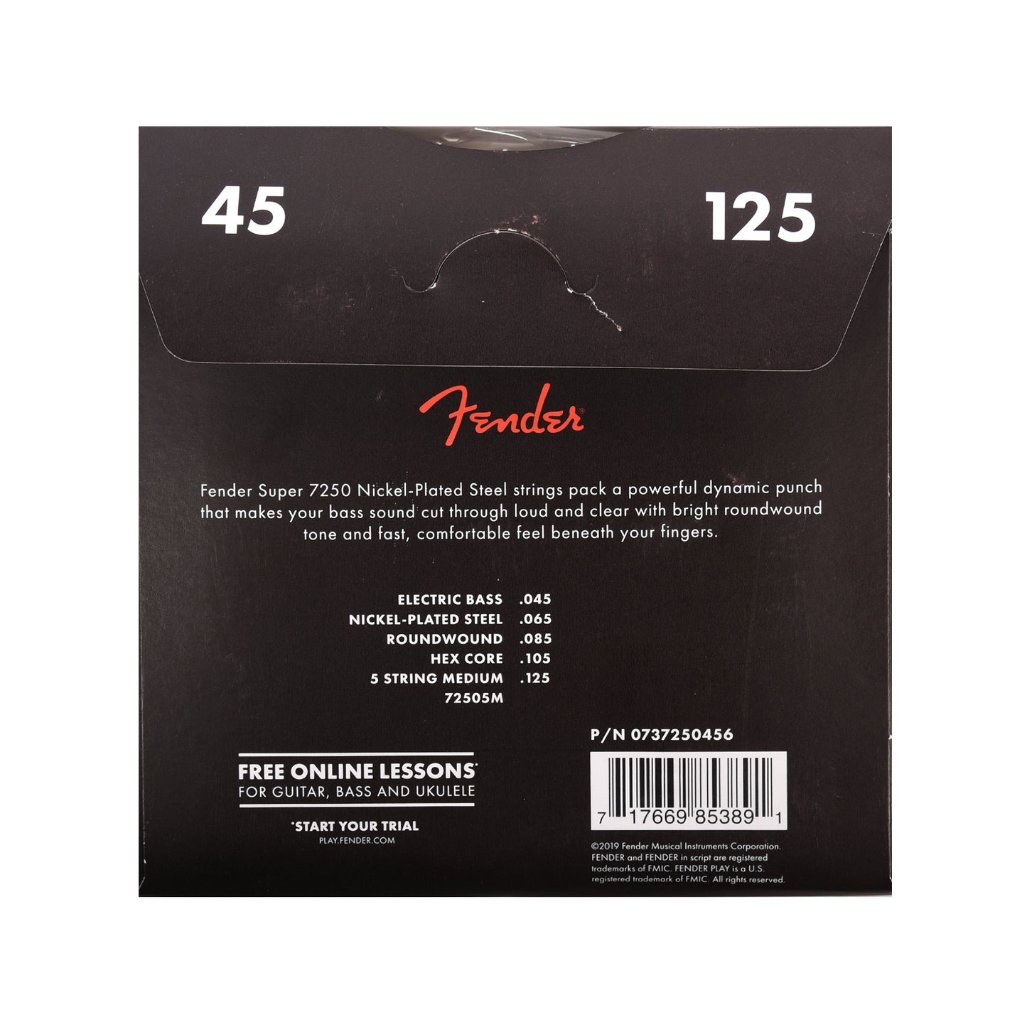 Fender 7250-5M Pure Nickel Round Wound Medium 45-125