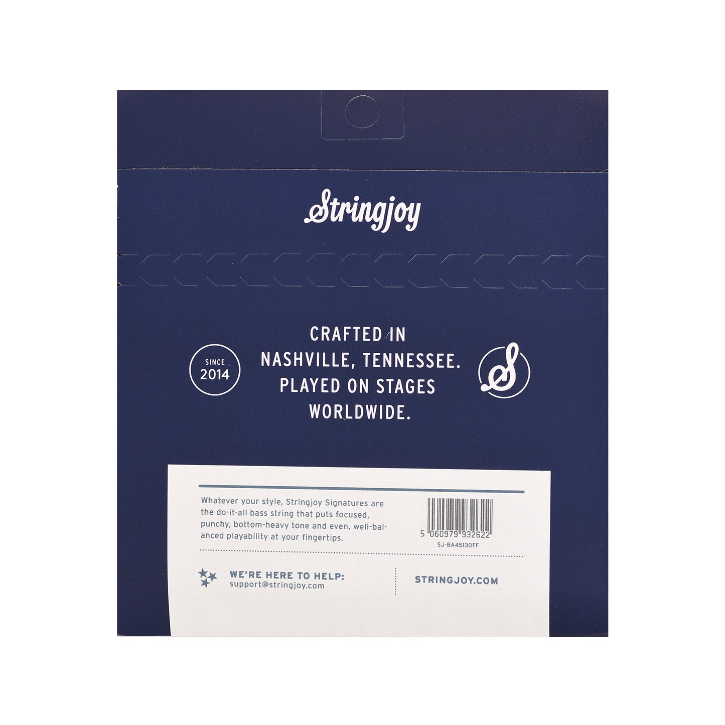 Stringjoy Signatures Light Gauge 45-130 5-String Fanned Fret Scale Nickel Wound Bass Guitar Strings