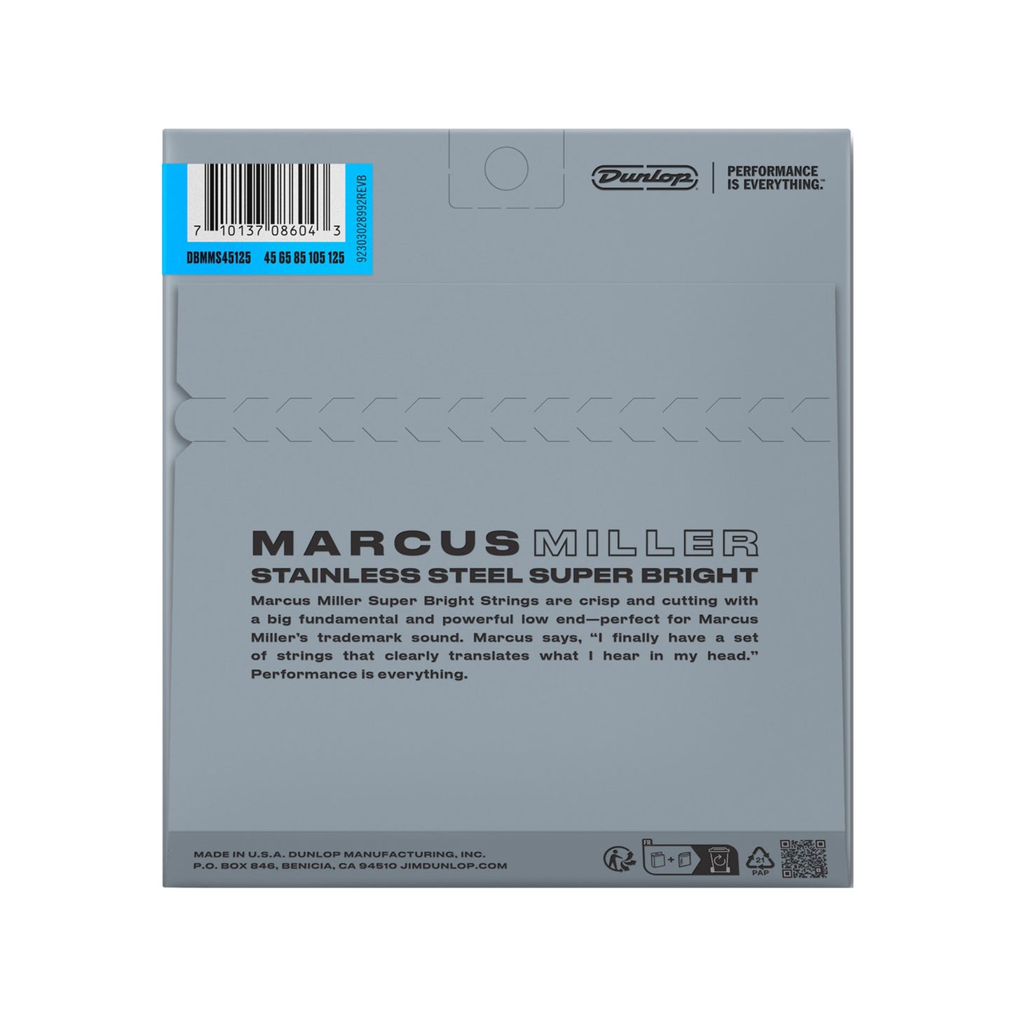 Dunlop Strings Marcus Miller Super Bright Bass Strings Medium 45-125 5-string