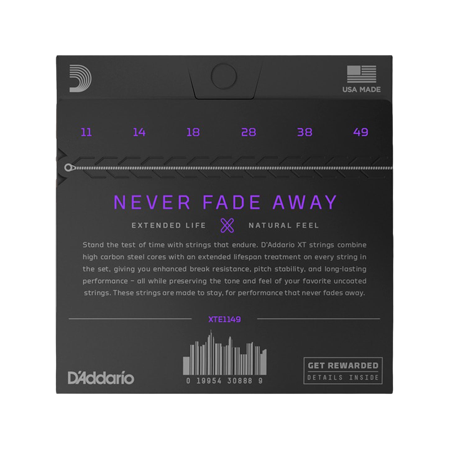 D'Addario XT Nickel Plated Steel Electric Guitar Strings, Medium 11-49