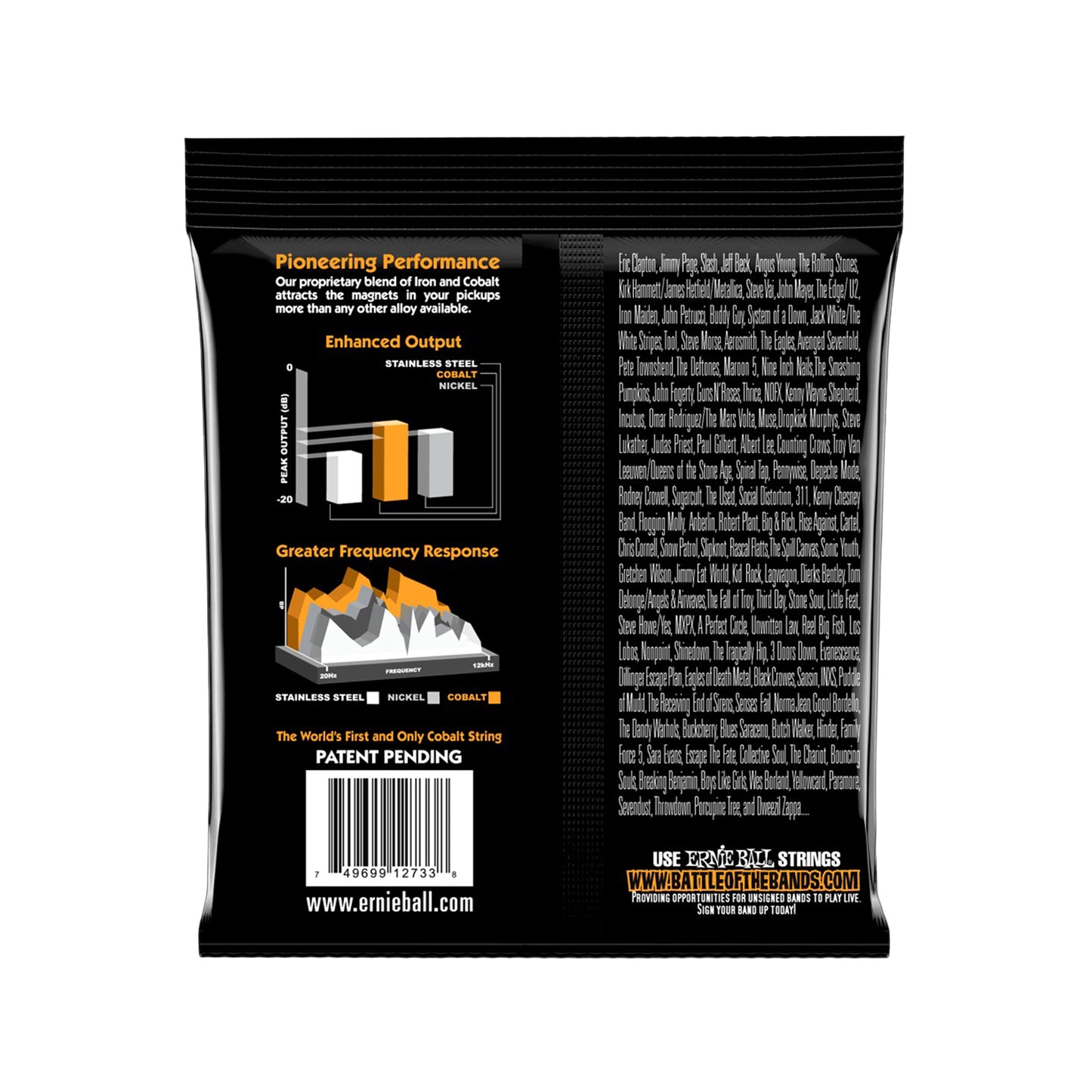 Ernie Ball Hybrid Slinky Cobalt Electric Bass Strings 45-105