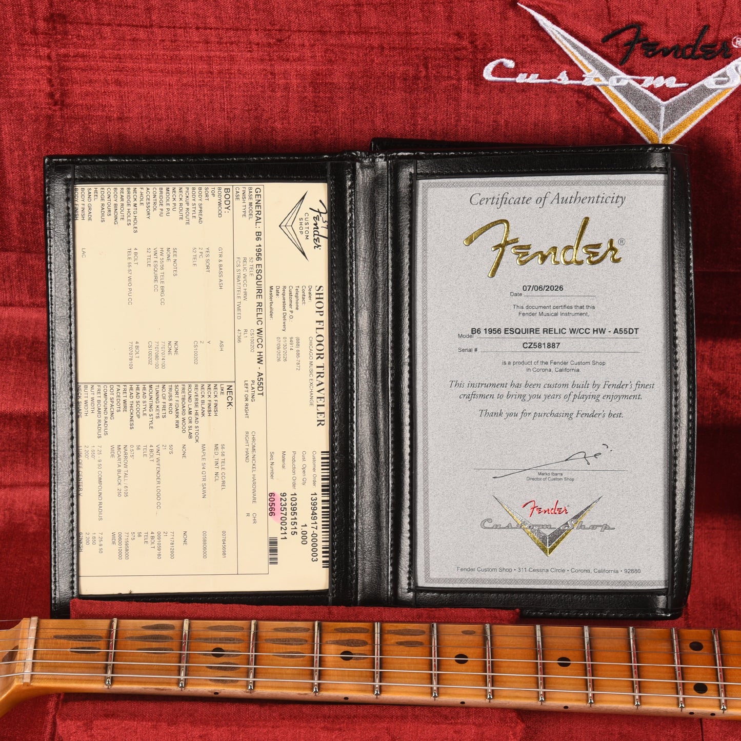Fender Custom Shop 2026 Time Machine 1956 Esquire Relic Aged '55 Desert Tan w/Closet Classic Hardware