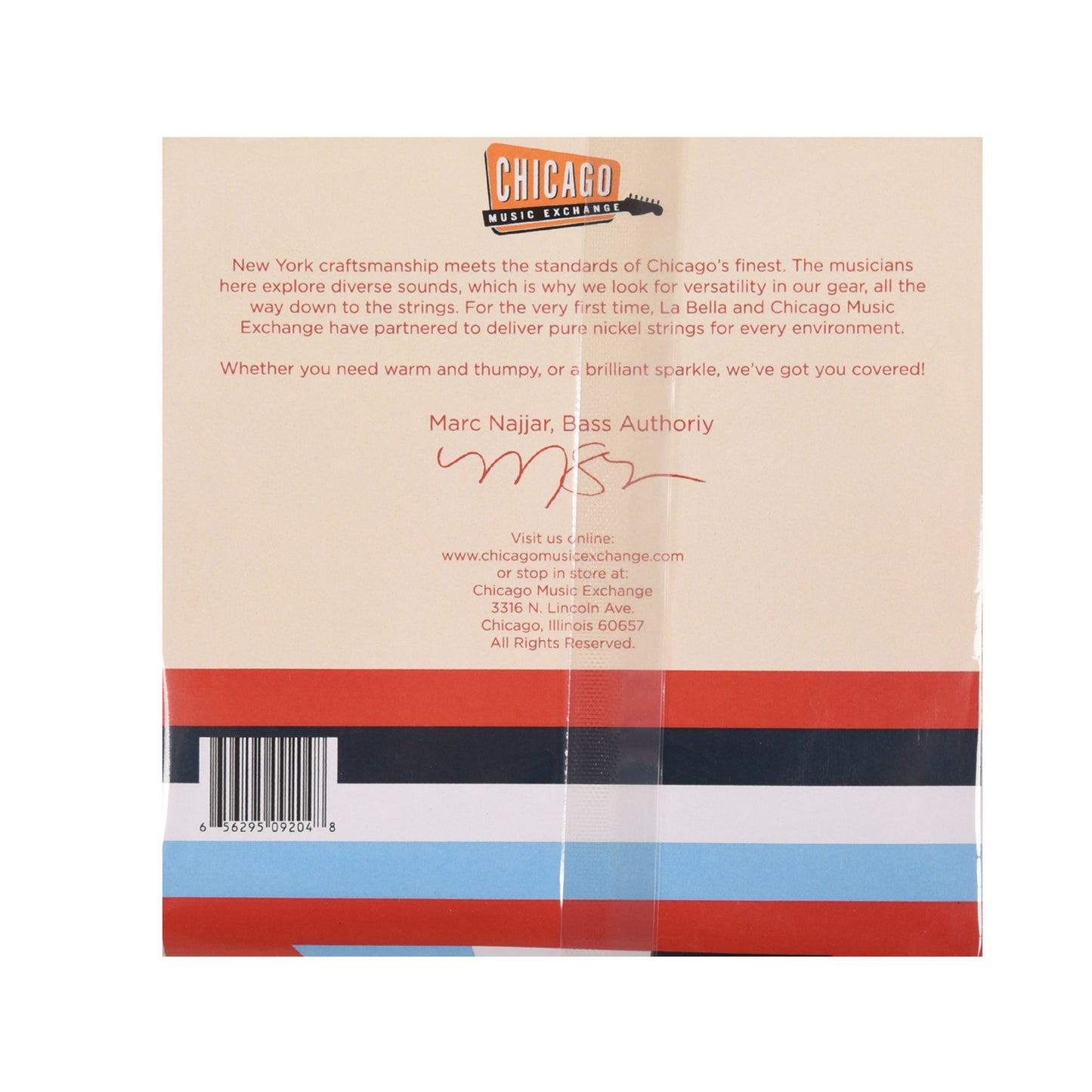 La Bella "Chicago Style" Pure Nickel Bass Strings 5-String 45-130