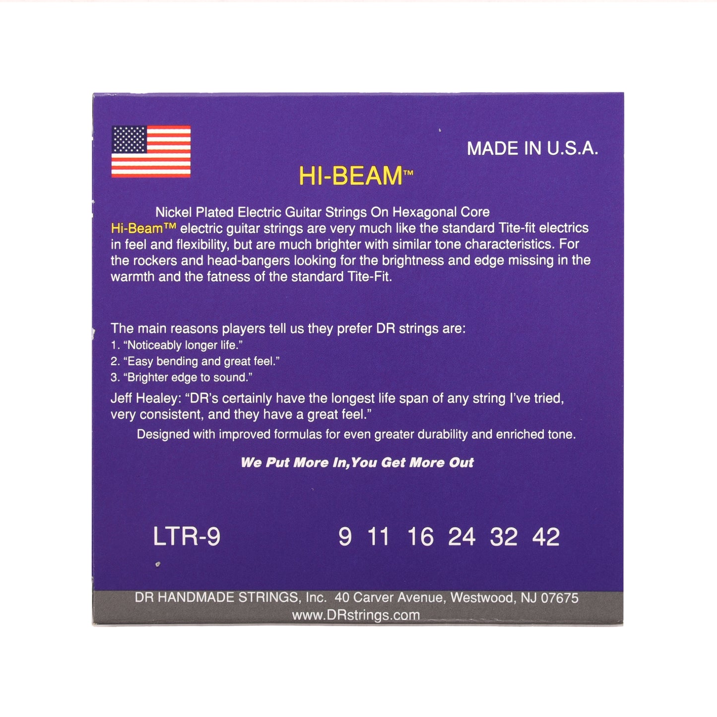 DR Strings LTR-9 Hi-Beam Electric Light 9-42