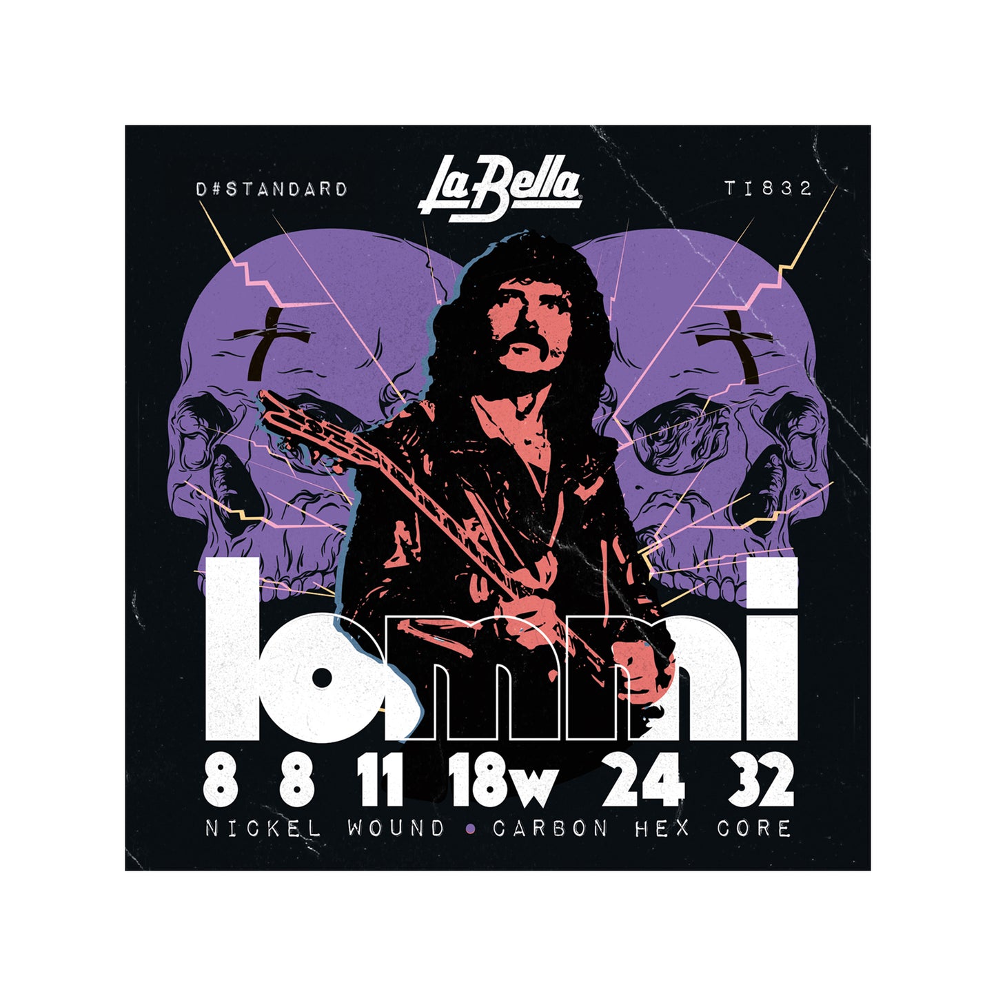 La Bella TI832 Tony Iommi Signature Electric Guitar Strings 8-32