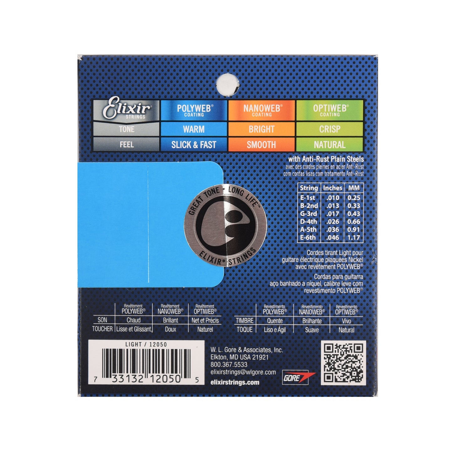 Elixir Light Polyweb Electric Guitar Strings 10-46