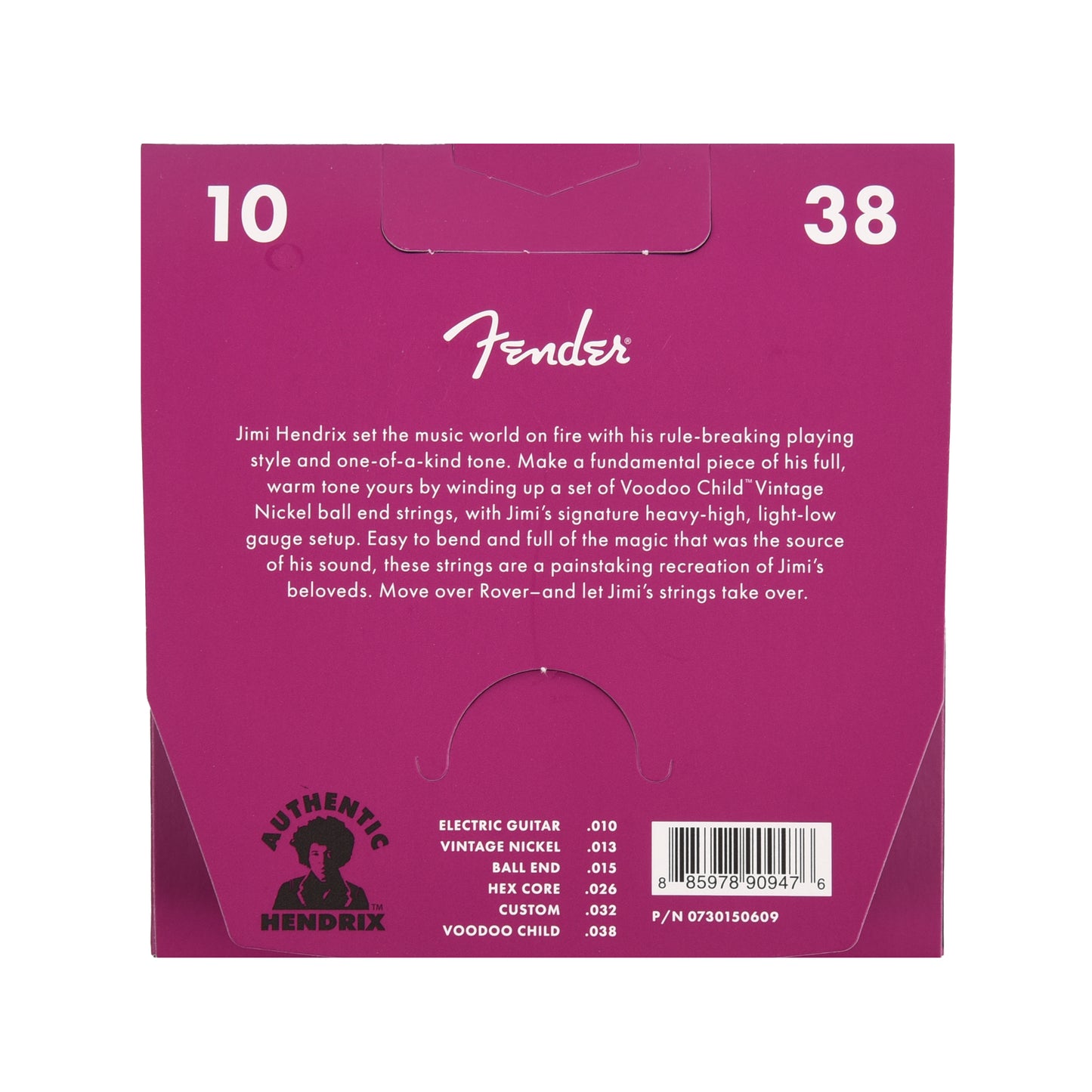 Fender Hendrix Voodoo Child Ball End Nickel 10-38