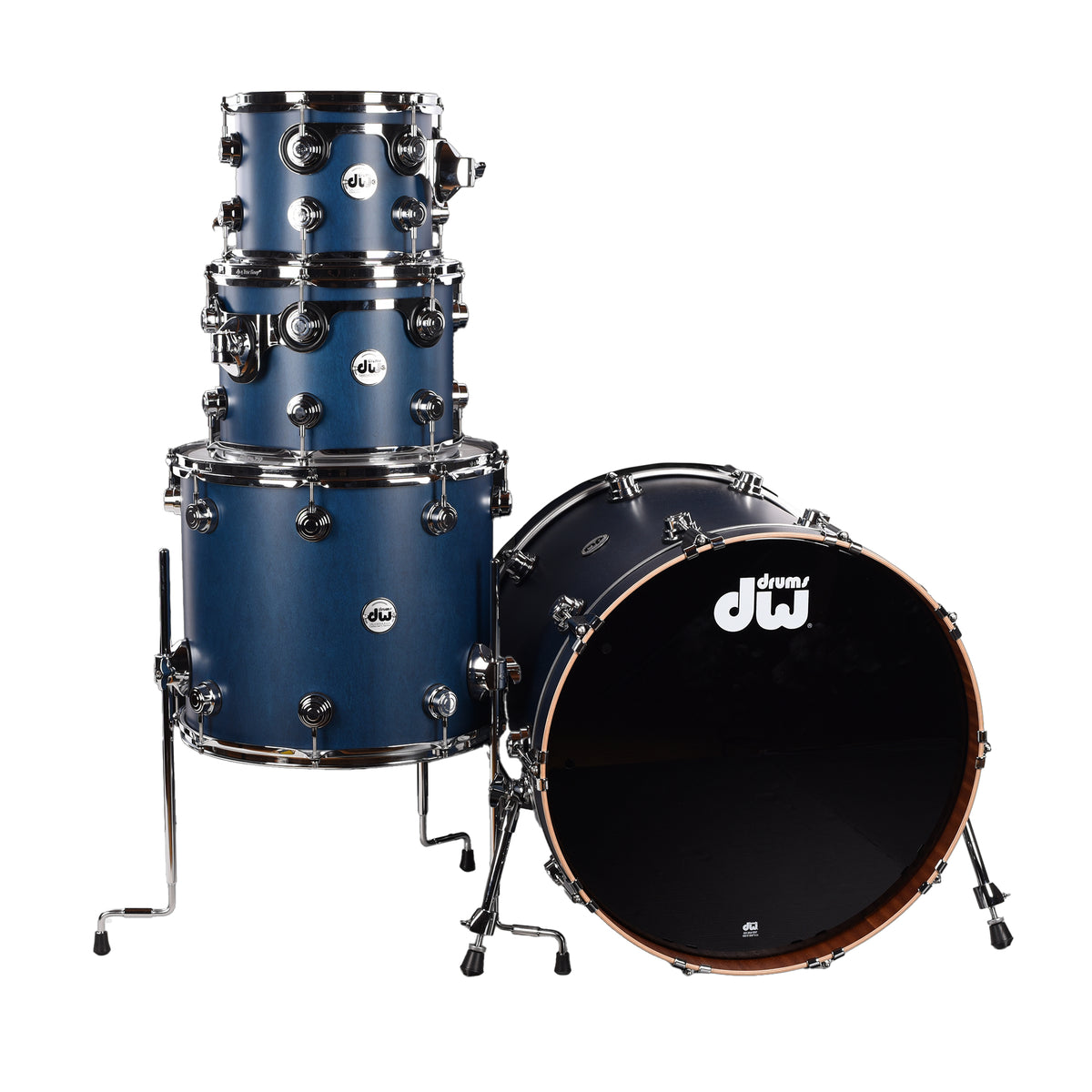 DW Collector's Series 10/12/16/22 4pc. 333 Maple Drum Kit Marina Blue Drum Kits