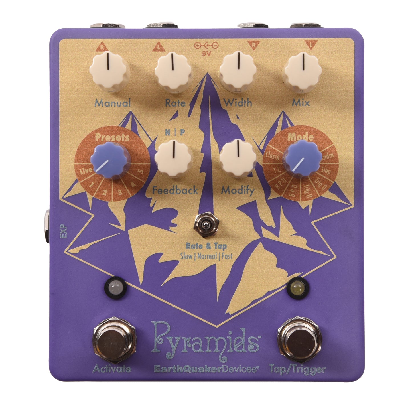 EarthQuaker Devices Pyramids Stereo Flanger One-of-a-Kind #02 Effects and Pedals / Phase Shifters