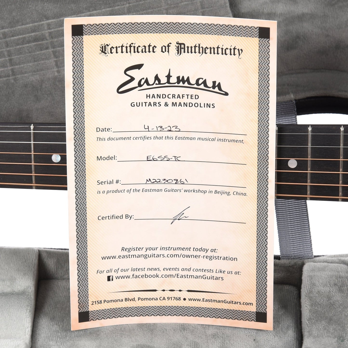 Eastman E6SS-TC Thermo-Cured Sitka/Mahogany Slope Shoulder Natural Acoustic Guitars / Dreadnought
