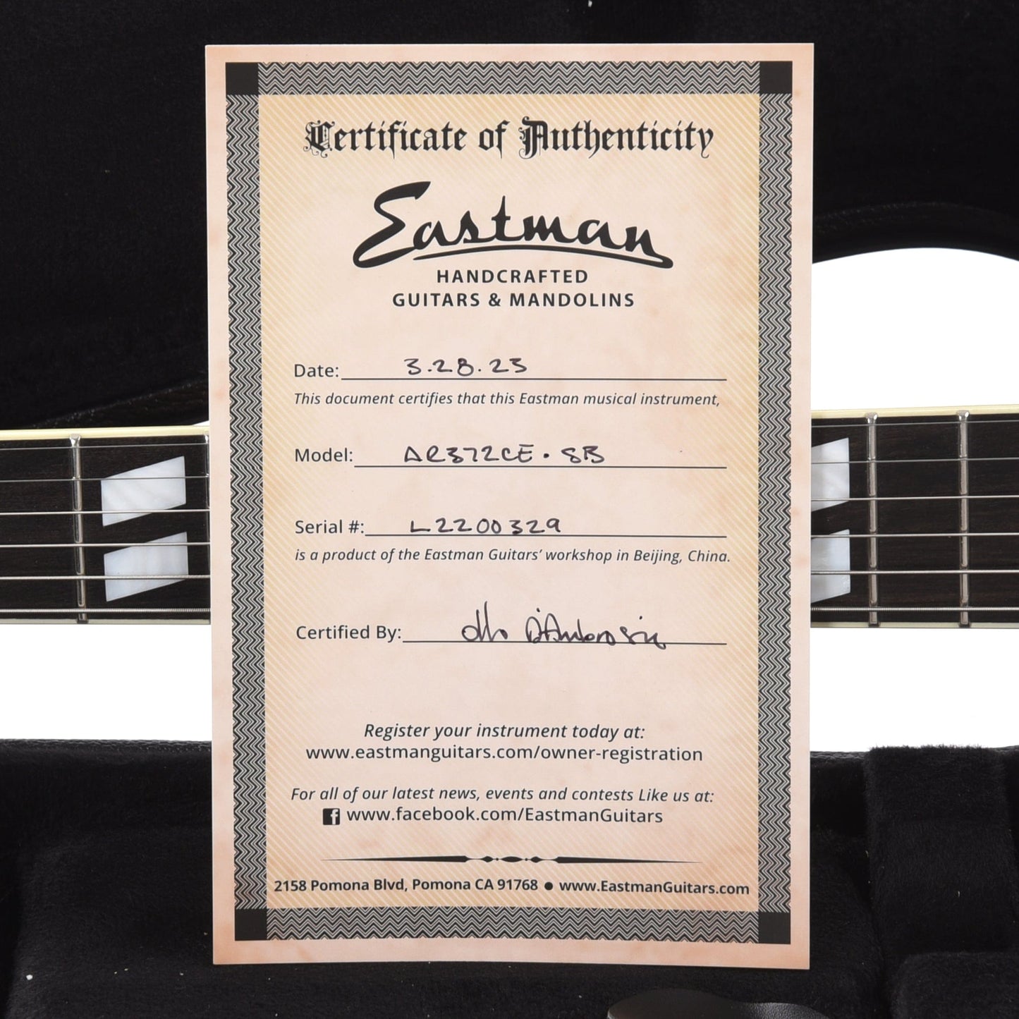 Eastman AR372CE Archtop Sunburst Electric Guitars / Archtop