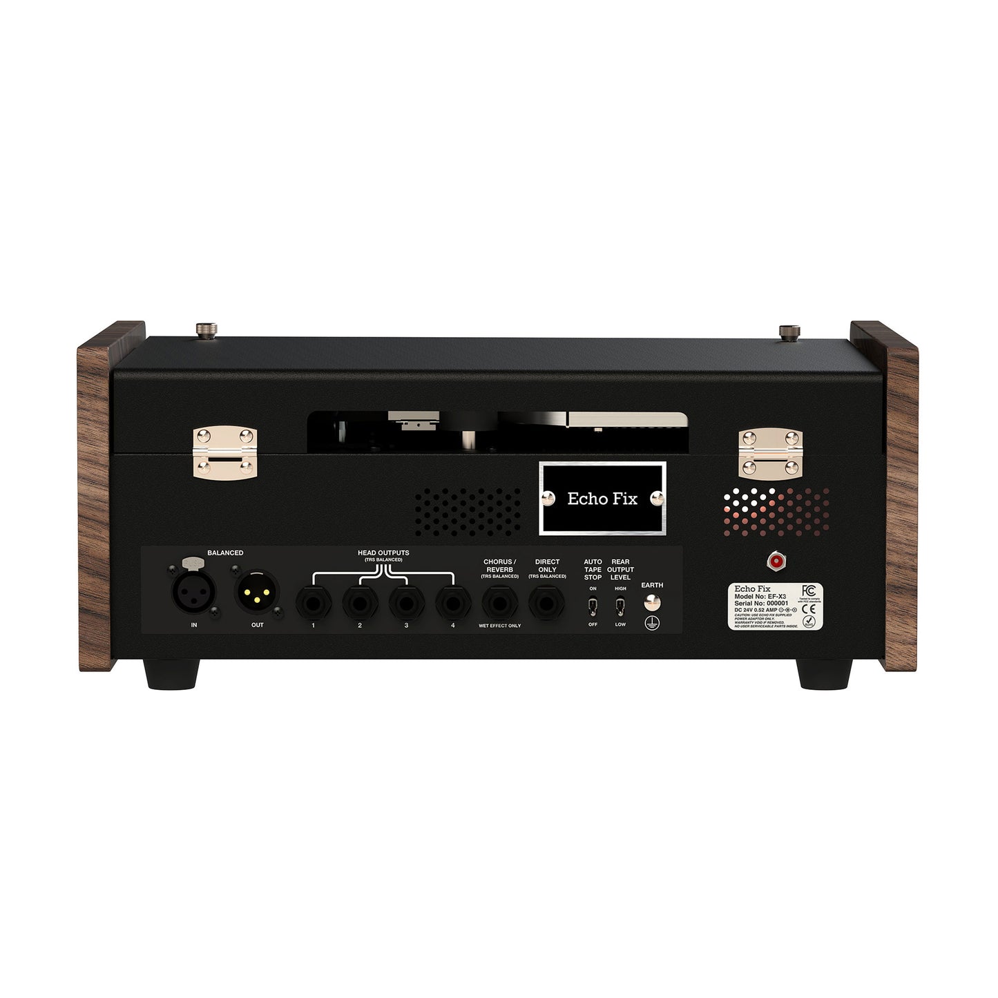 Echo Fix EF-X3 Wooden Chorus Echo w/BBD Analog Chorus & Spring Reverb Black/Gold Limited Edition Vintage Voice Effect Pedals