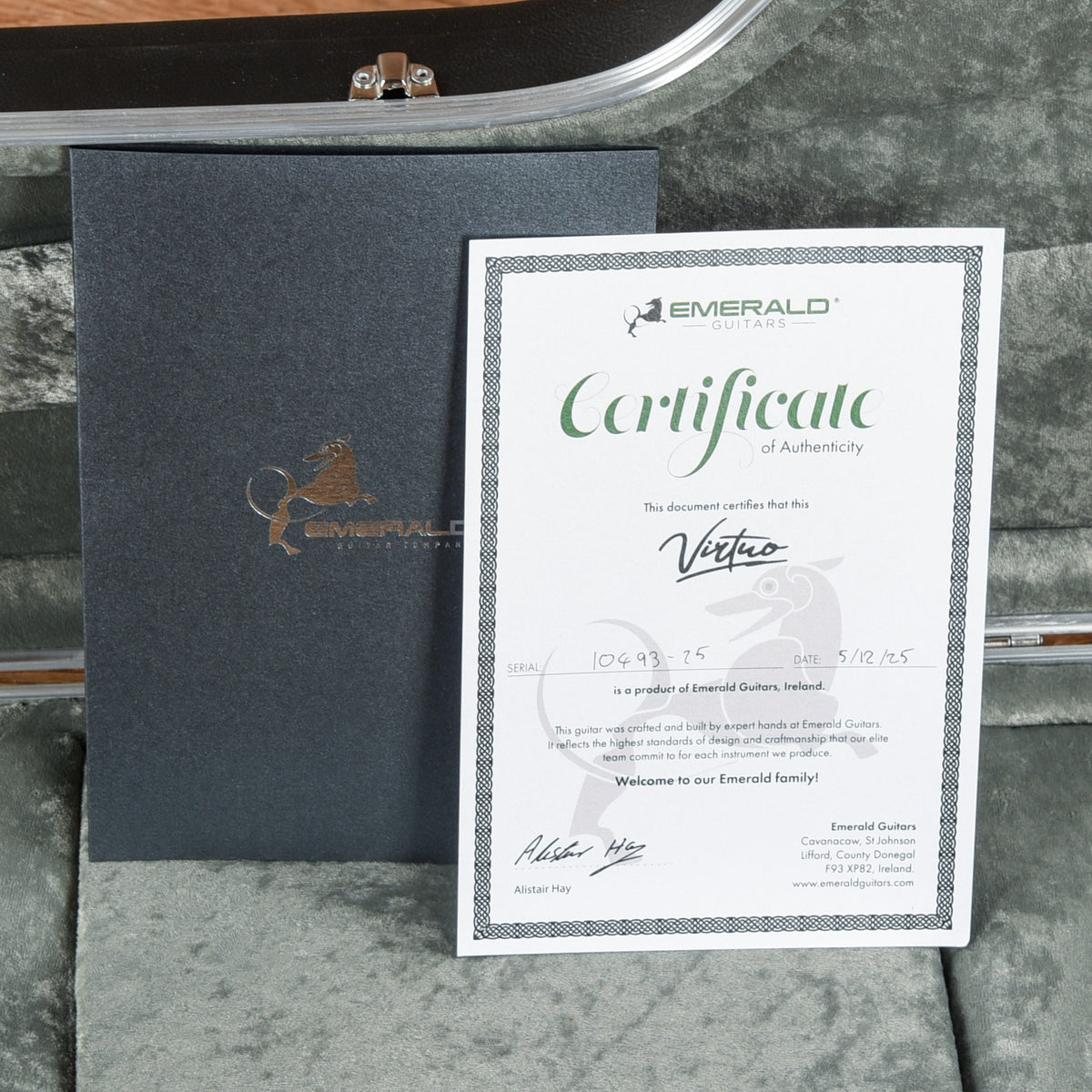 Emerald Virtuo Wood Veneer Redwood Burl Acoustic Guitars