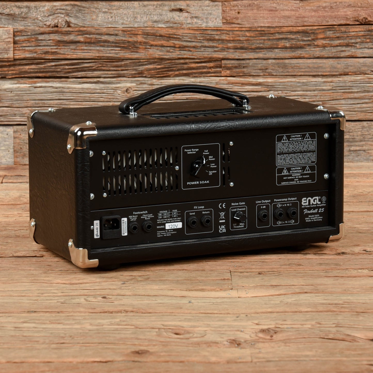 ENGL Fireball 25 Type E633 2-Channel 25-Watt Guitar Amp Head Amps / Guitar Amps / Guitar Cabinets