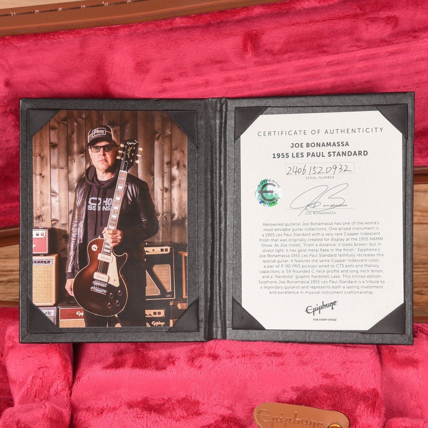 Epiphone Joe Bonamassa Signature '55 Les Paul Standard Copper Iridescent 2024 Electric Guitars / Solid Body