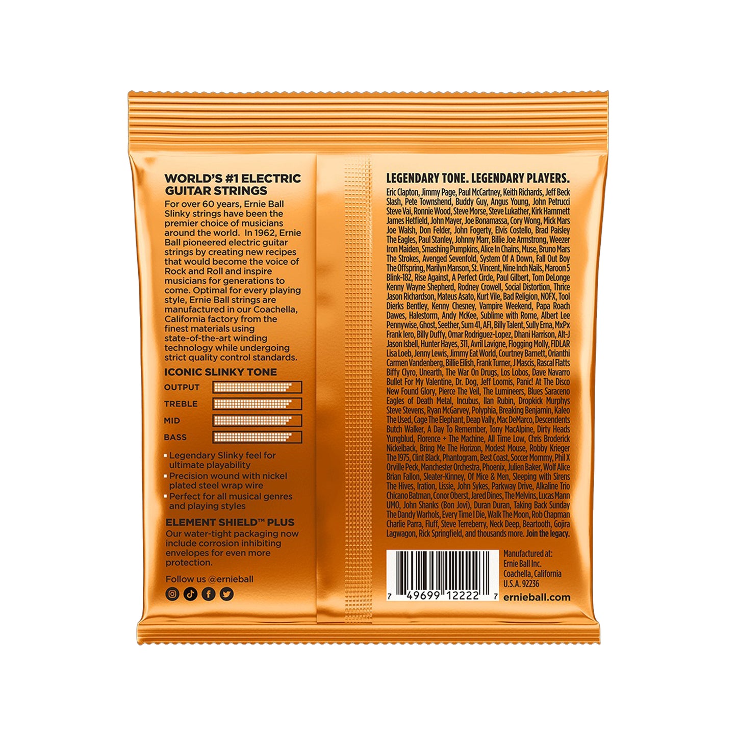 Ernie Ball Hybrid Slinky Electric Guitar Strings 9-46 Accessories / Strings / Guitar Strings